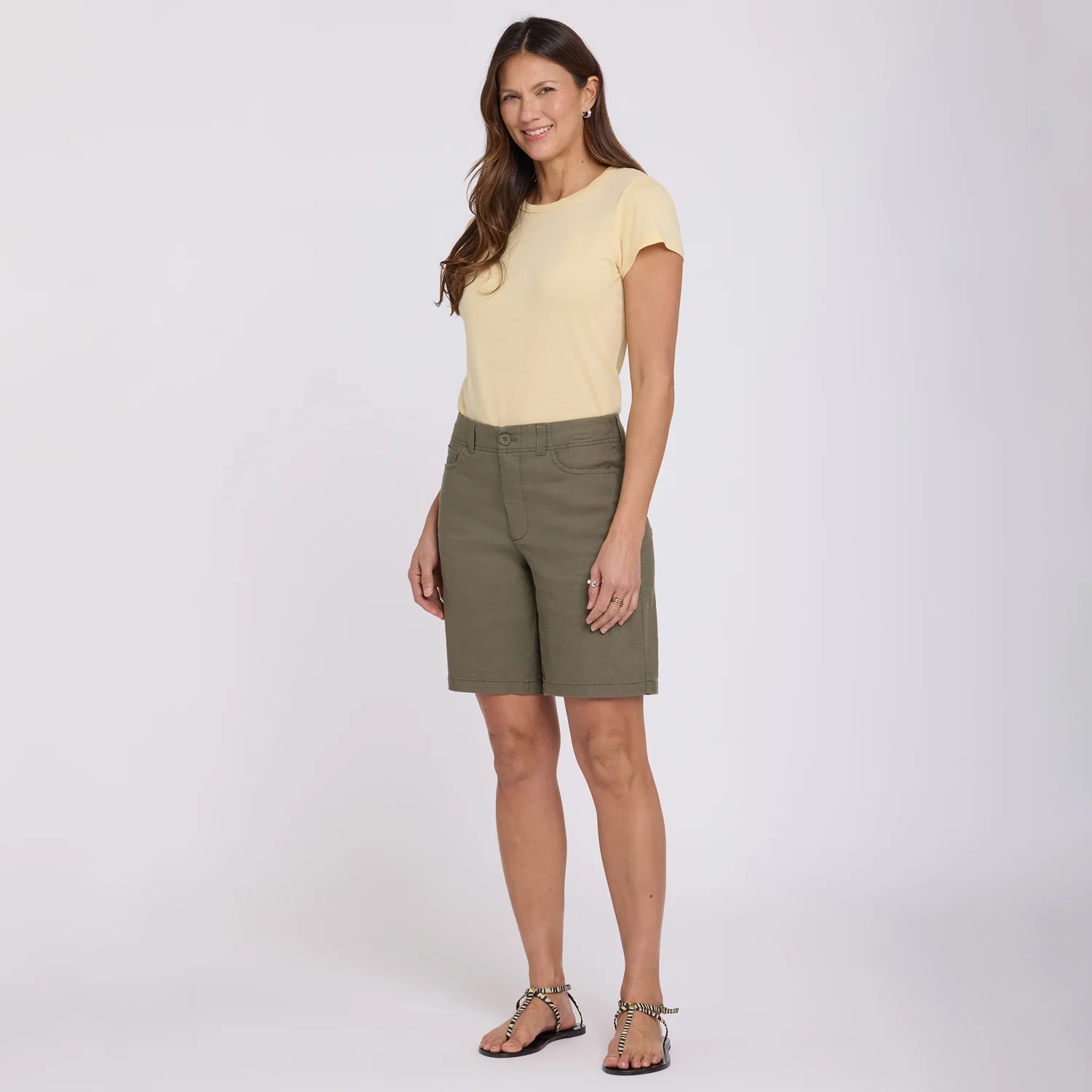 5 Pocket Bermuda Shorts - Avocado - Image 6