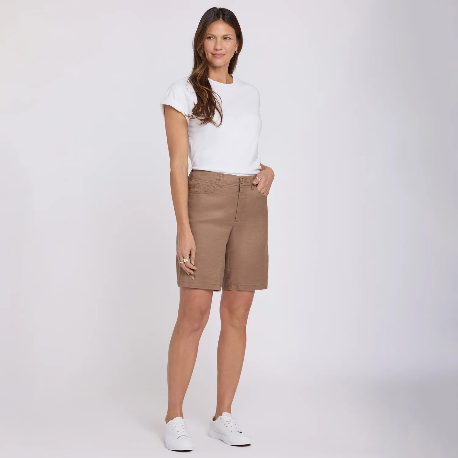 5 Pocket Bermuda Shorts - Toasted Coconut - Image 6