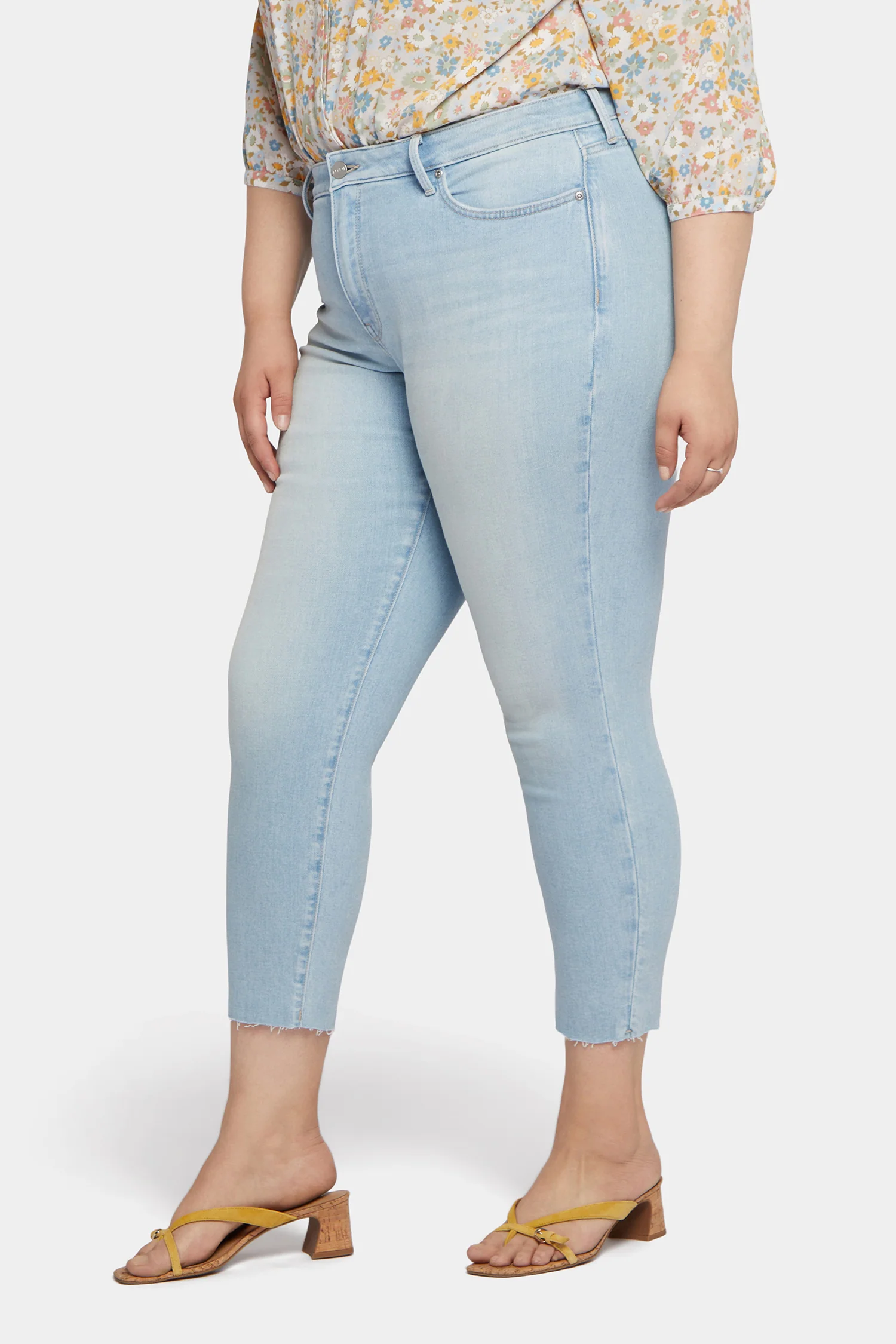 Alina Skinny Ankle Jeans In Plus Size - Dunes - Image 3