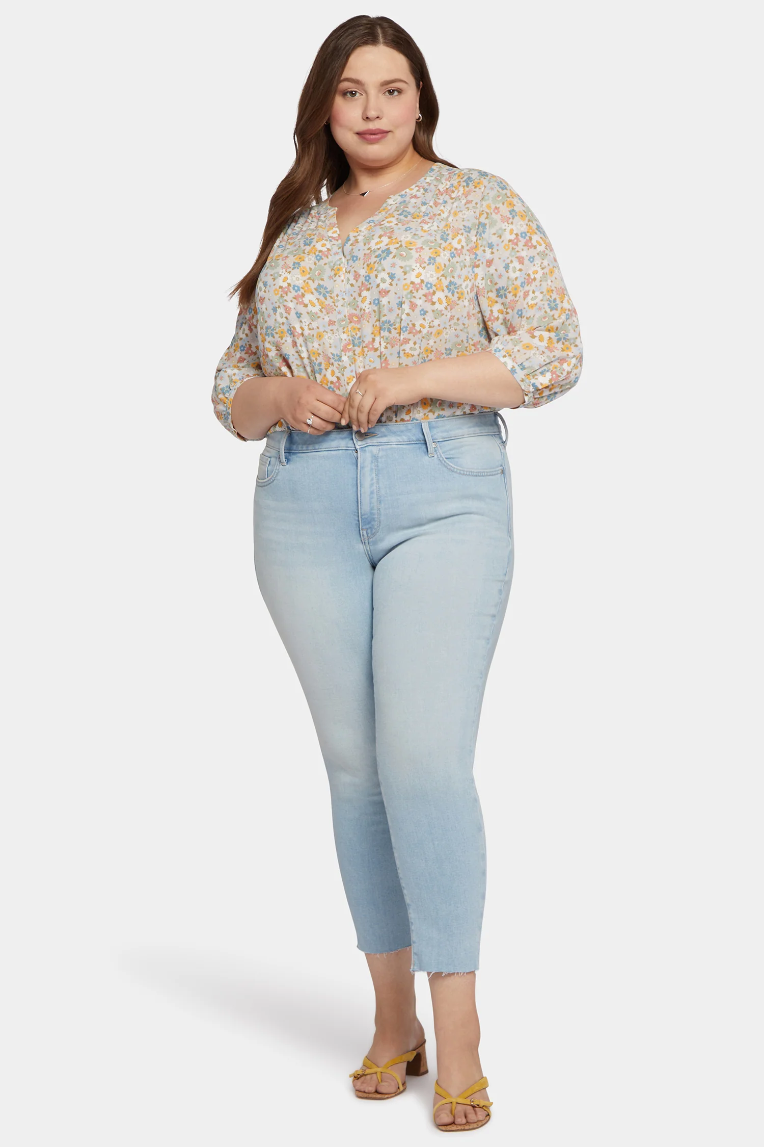 Alina Skinny Ankle Jeans In Plus Size - Dunes - Image 4