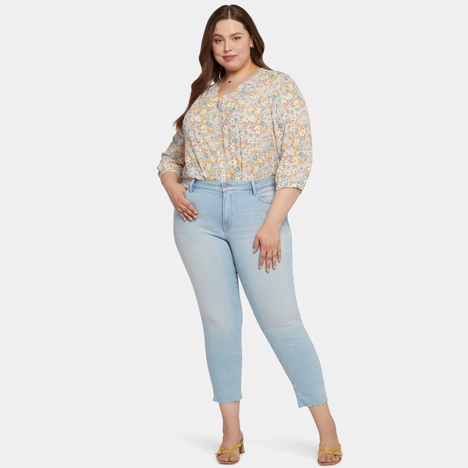 Alina Skinny Ankle Jeans In Plus Size - Dunes - Image 7
