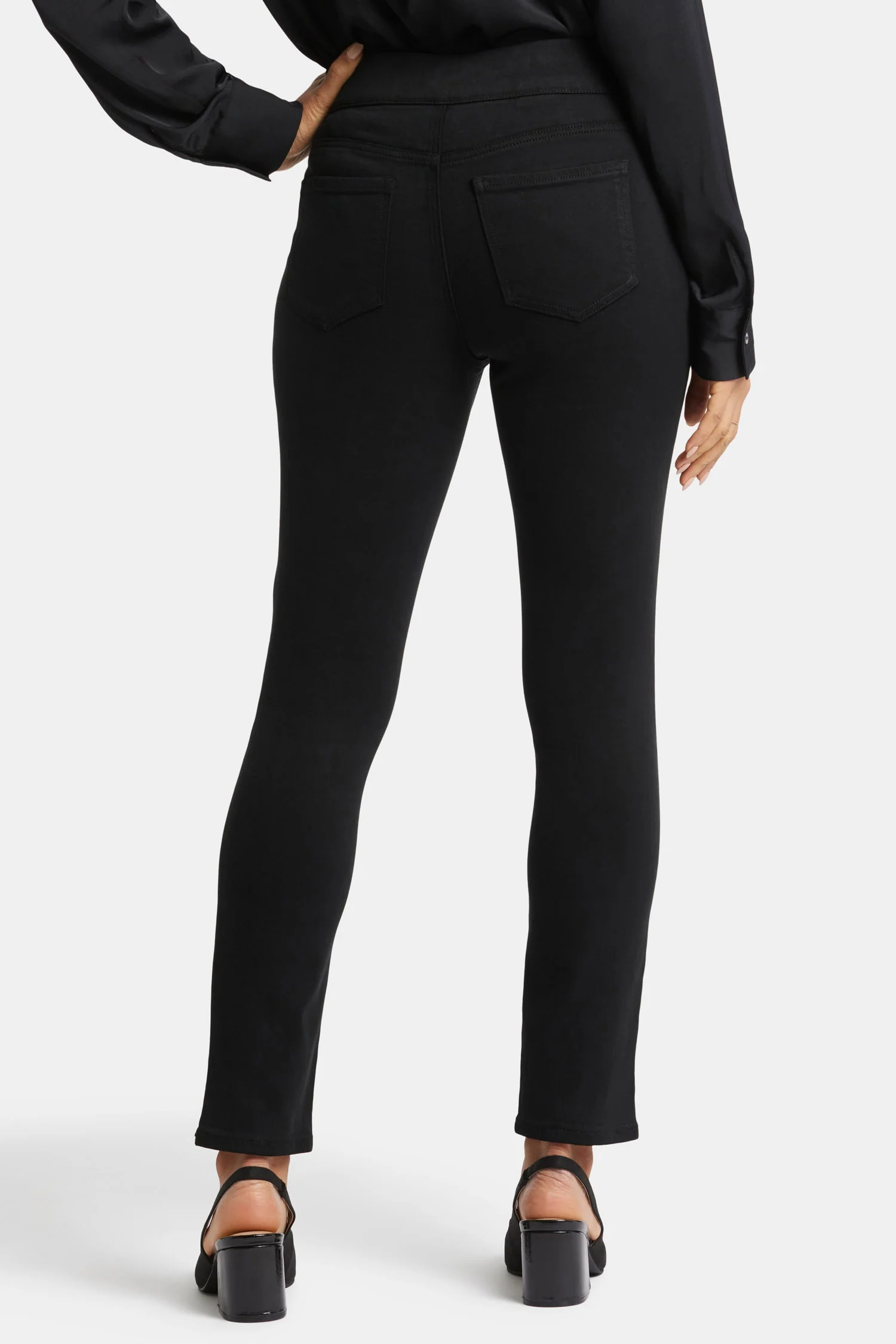 Alina Skinny Pull-On Jeans - Overdye Black - Image 2