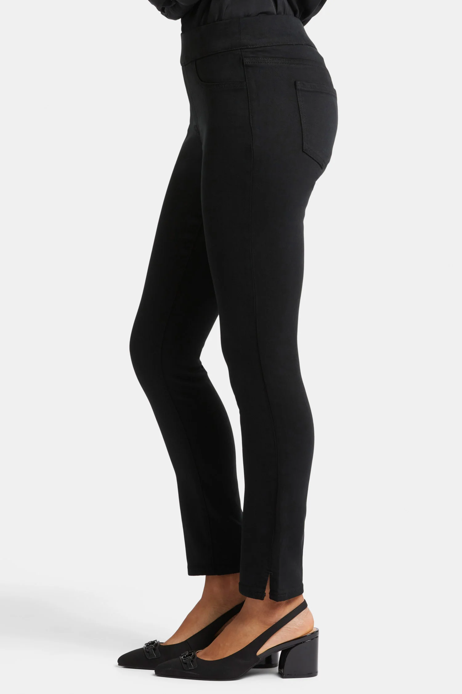 Alina Skinny Pull-On Jeans - Overdye Black - Image 3