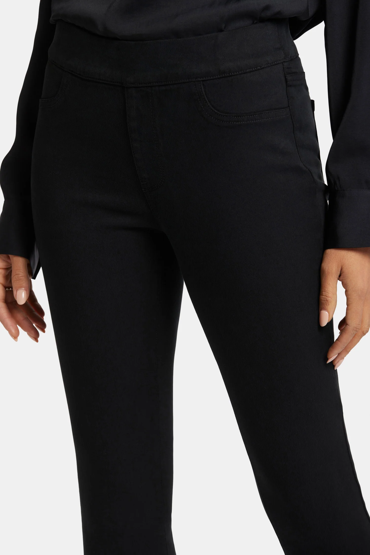 Alina Skinny Pull-On Jeans - Overdye Black - Image 6