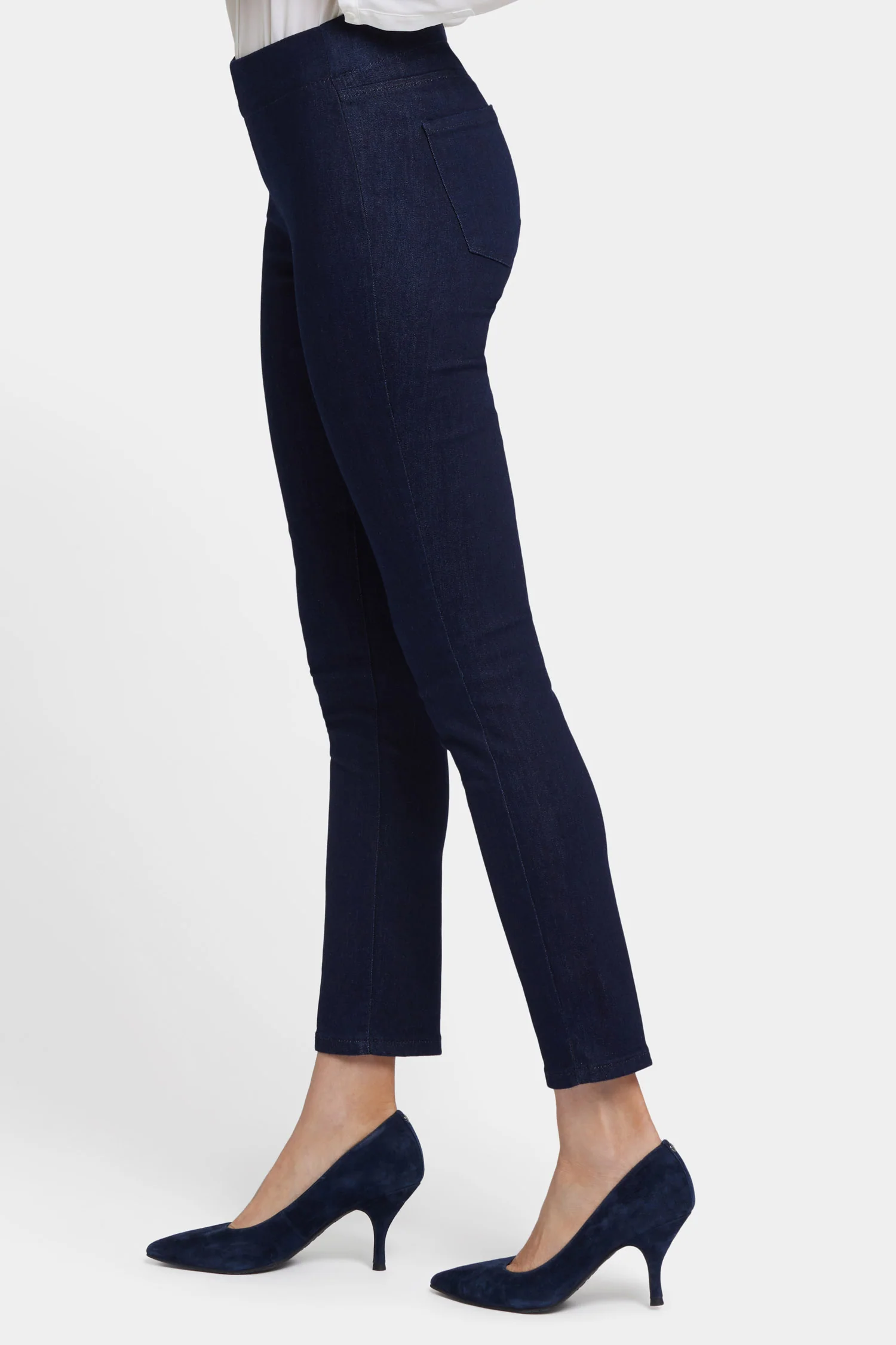 Alina Skinny Ankle Pull-On Jeans - Rinse - Image 3