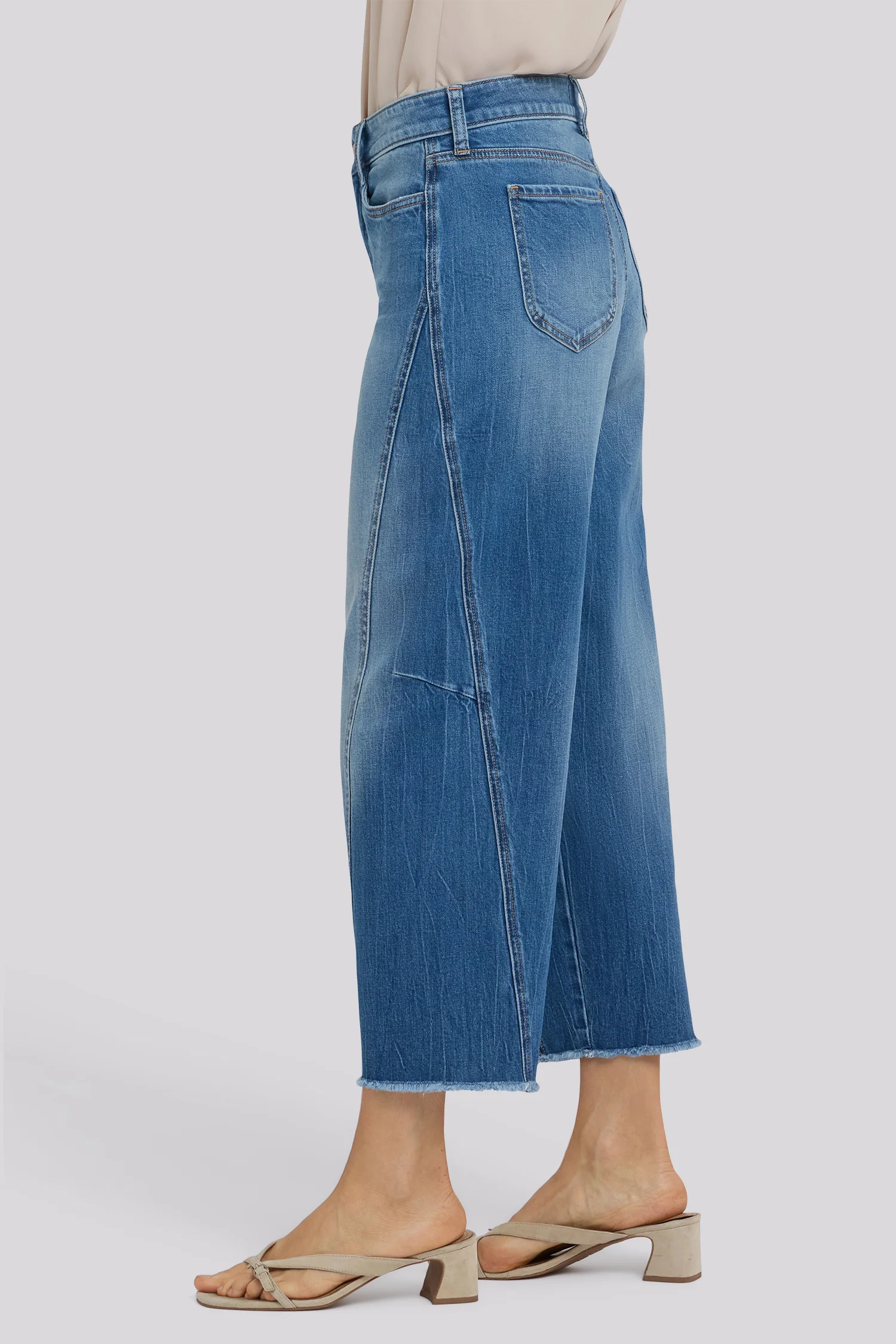 Alyssa Relaxed Crop Jeans - Pacifica - Image 4