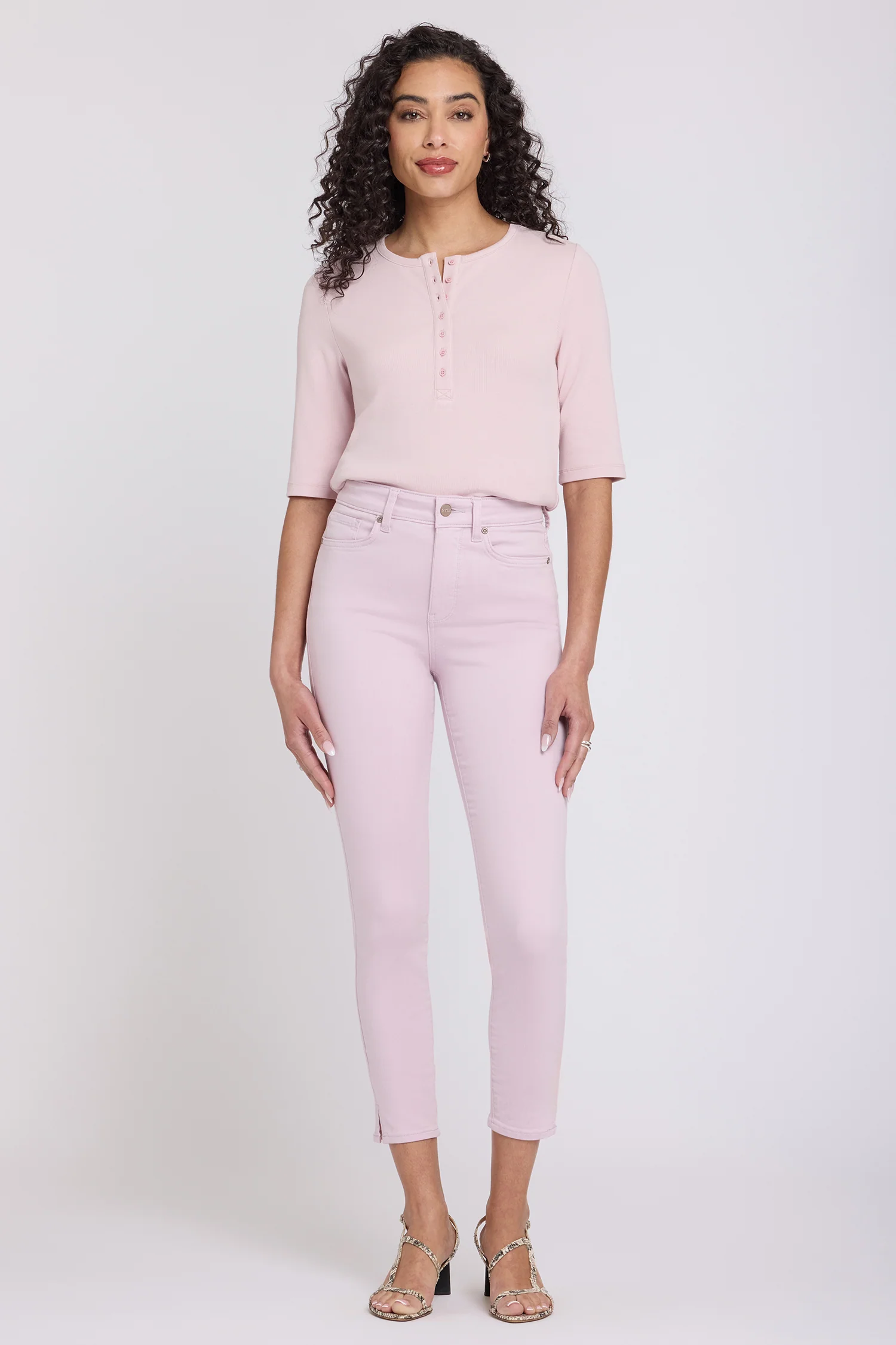 Ami Skinny Ankle Jeans - Light Lilac