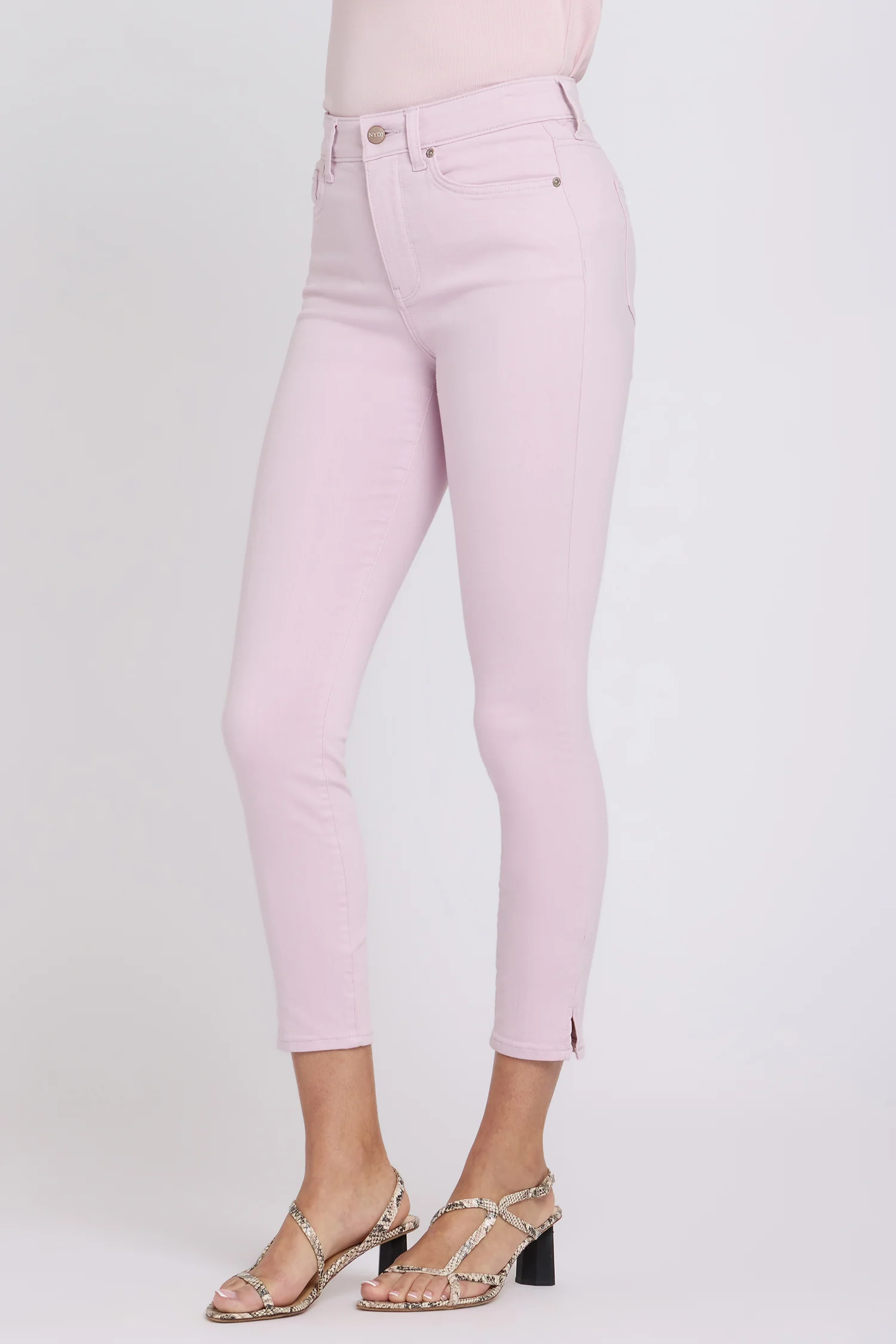 Ami Skinny Ankle Jeans - Light Lilac - Image 4