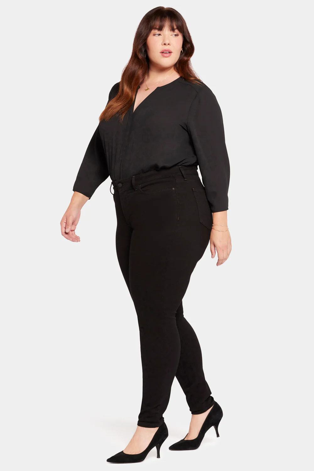 Ami Skinny Jeans In Plus Size - Black - Image 5