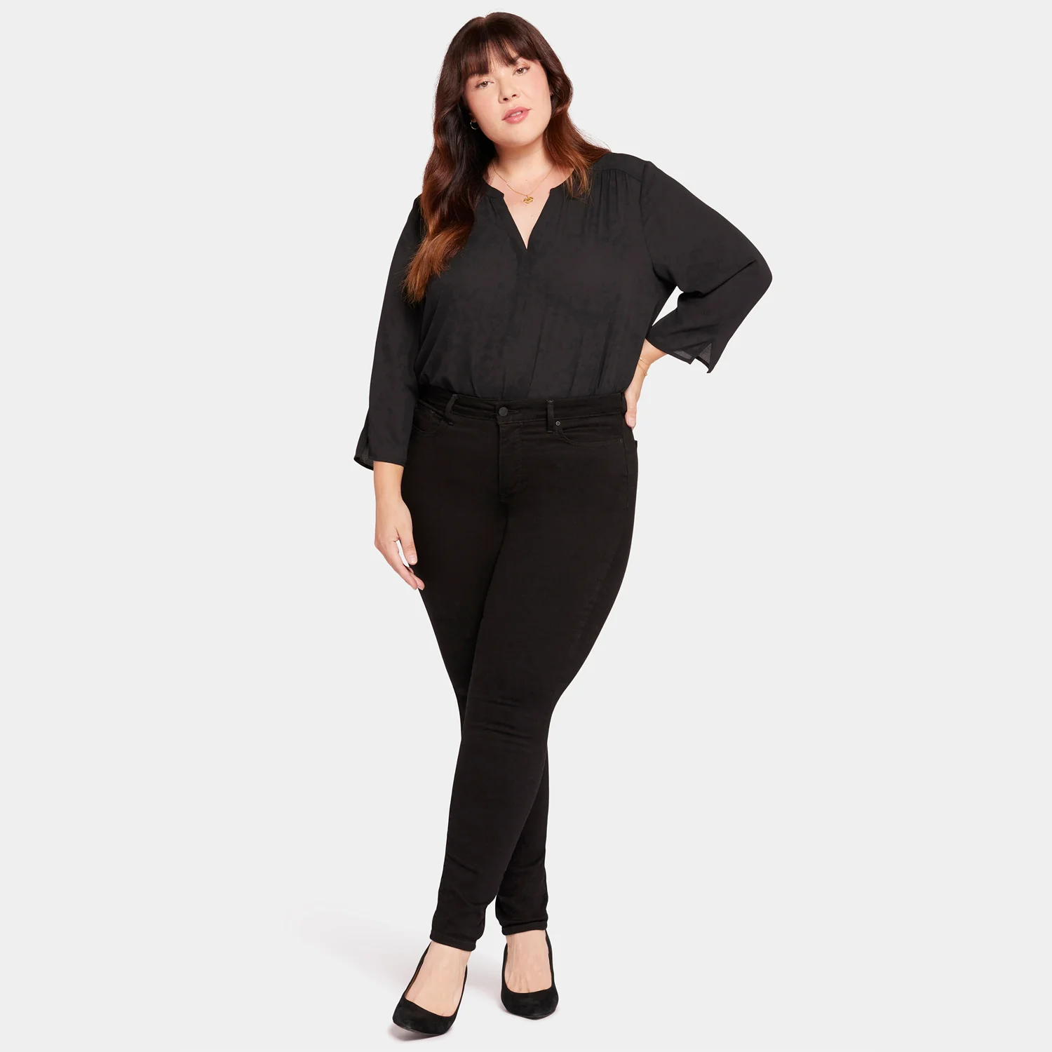 Ami Skinny Jeans In Plus Size - Black - Image 7