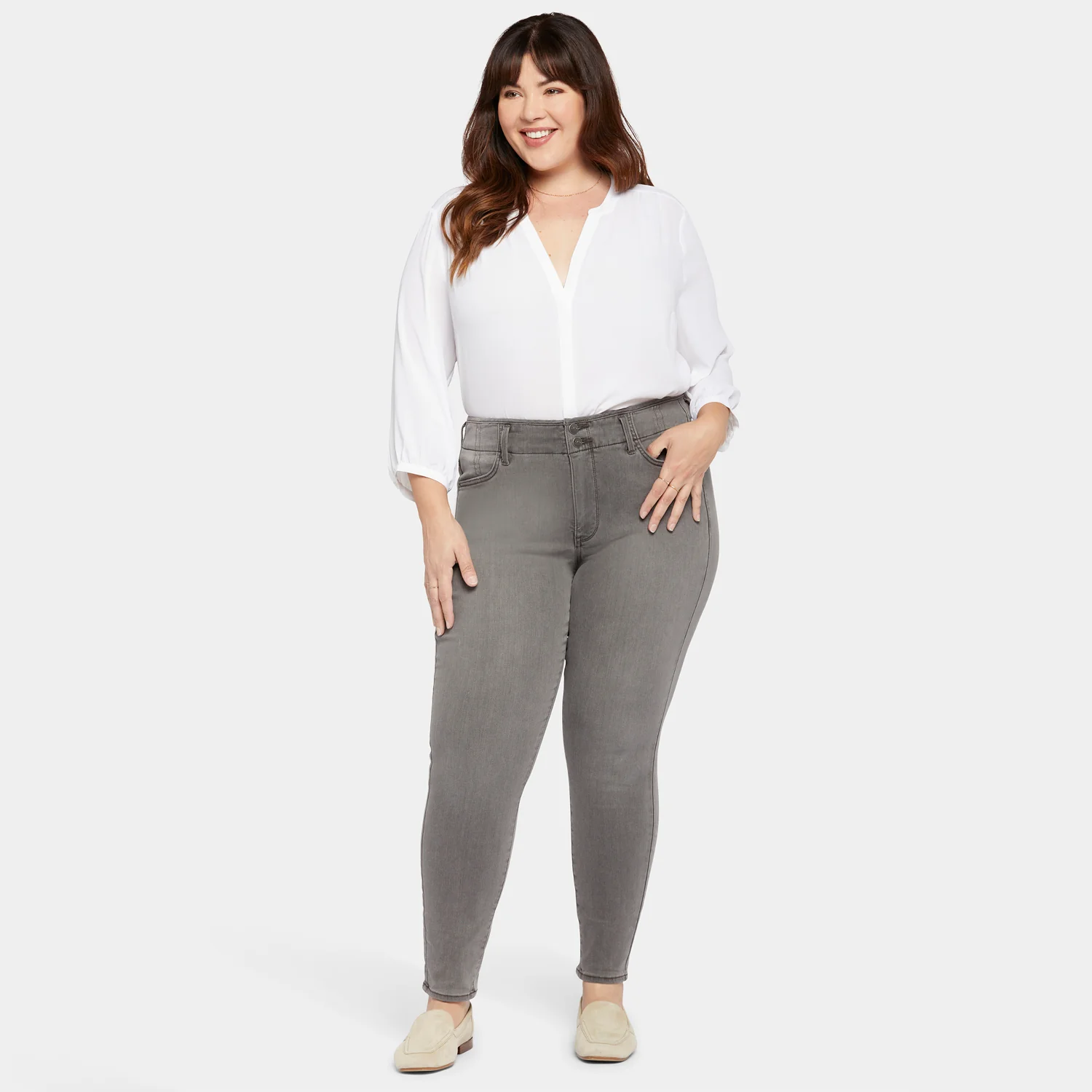 Ami Skinny Jeans In Plus Size - Smokey Mountain - Image 7