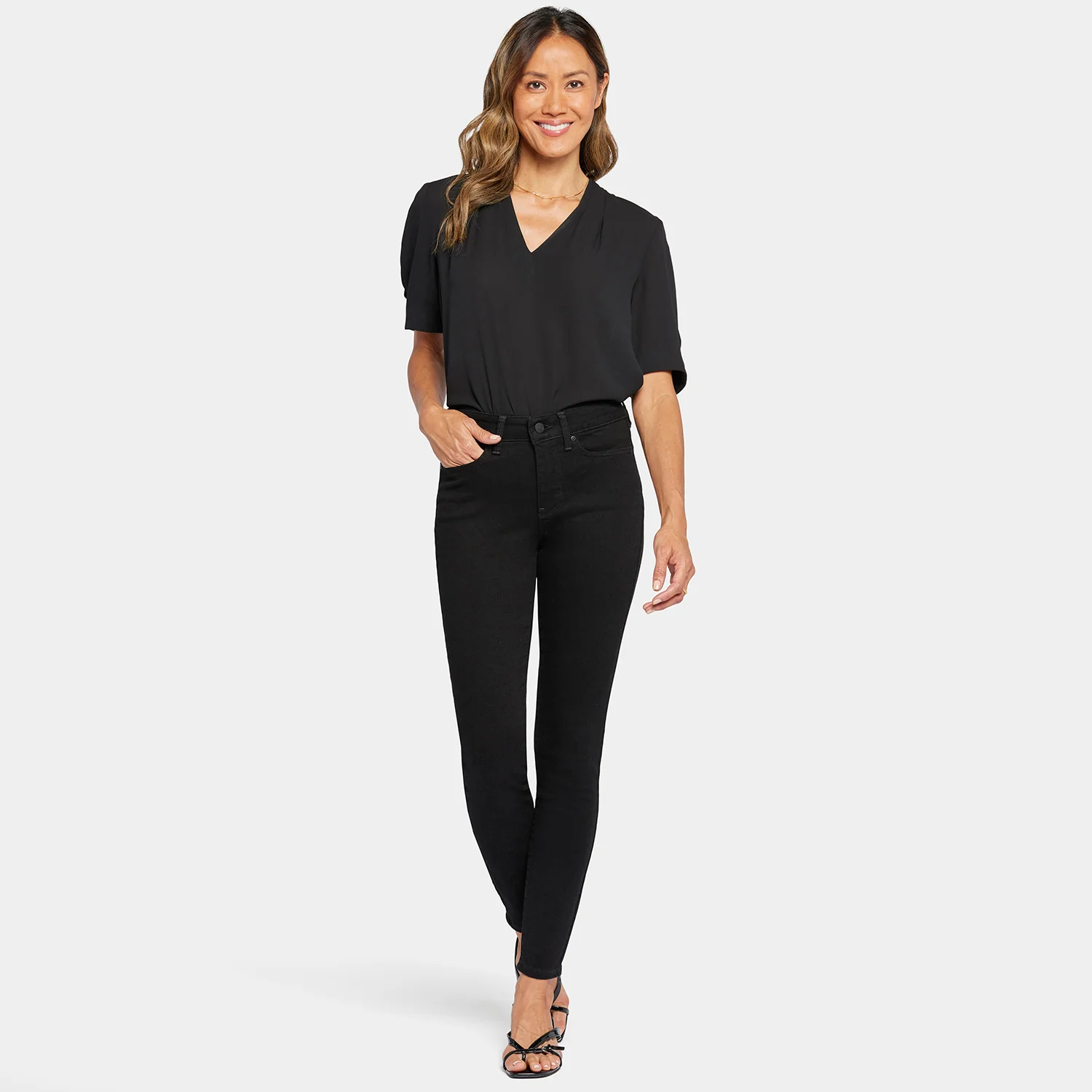 Ami Skinny Jeans In Tall - Black - Image 6