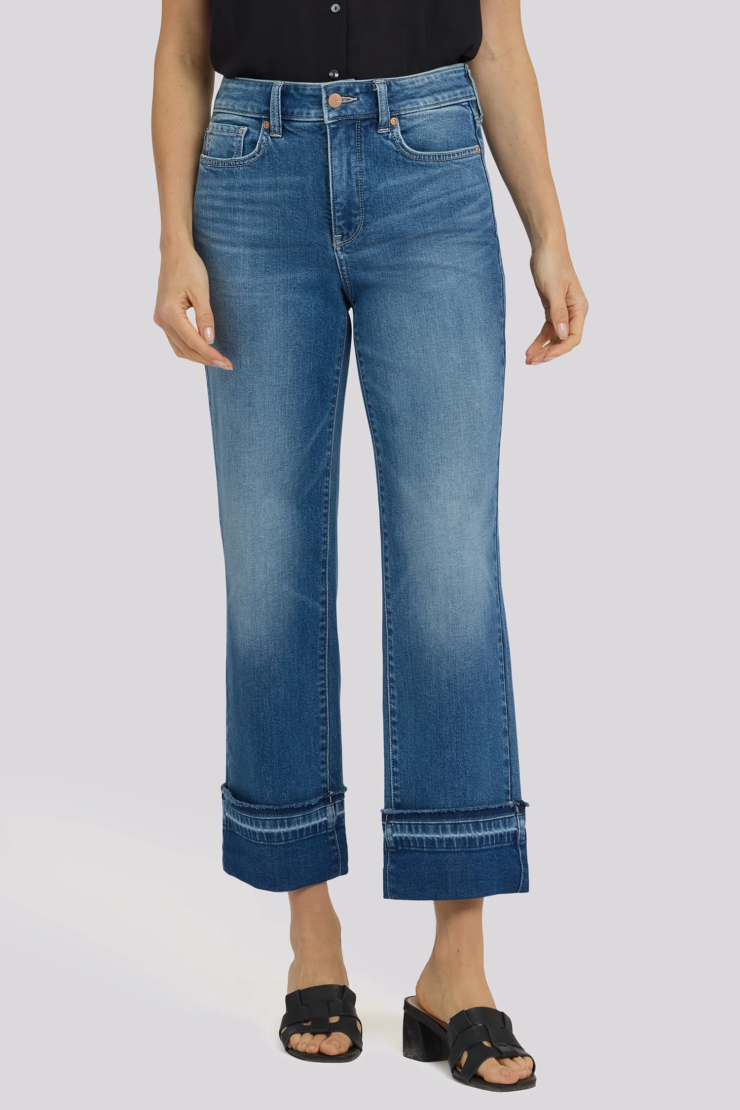Bailey Relaxed Straight Ankle Jeans In Petite - Sun Soak - Image 6