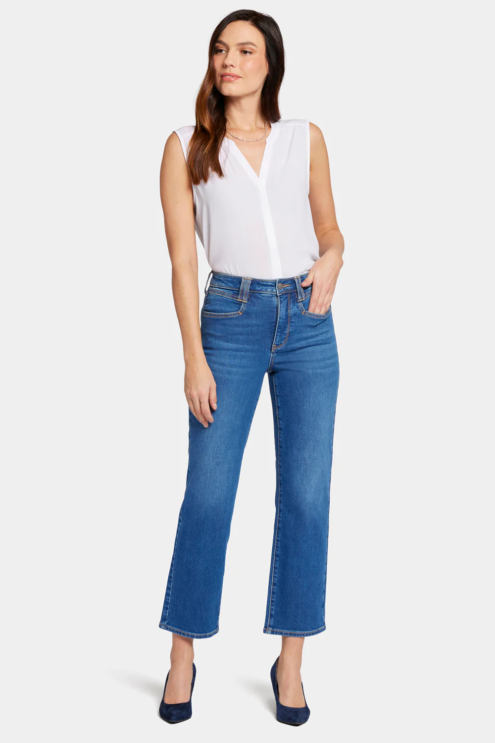 Bailey Relaxed Straight Ankle Jeans - Rockford - Image 4