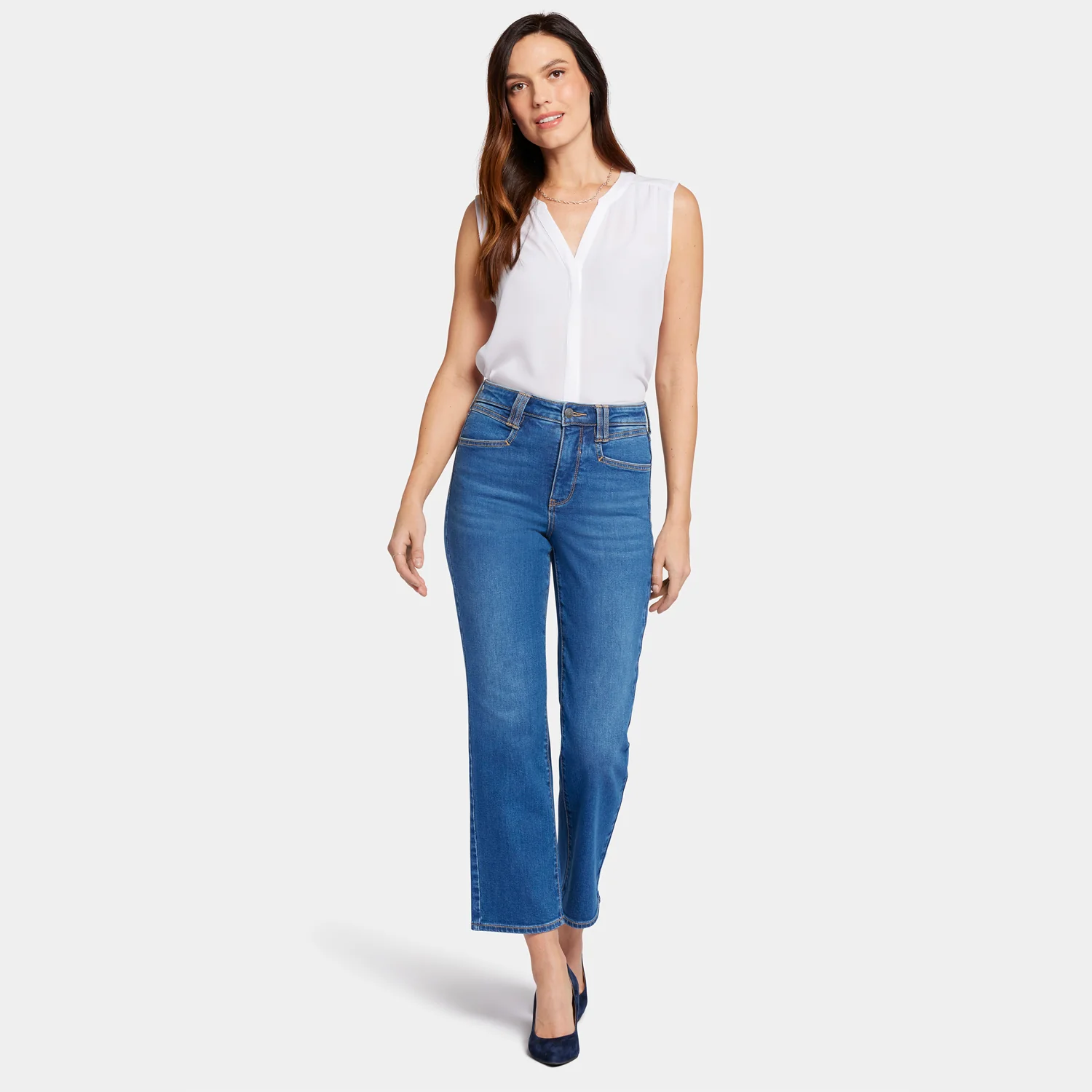 Bailey Relaxed Straight Ankle Jeans - Rockford - Image 7