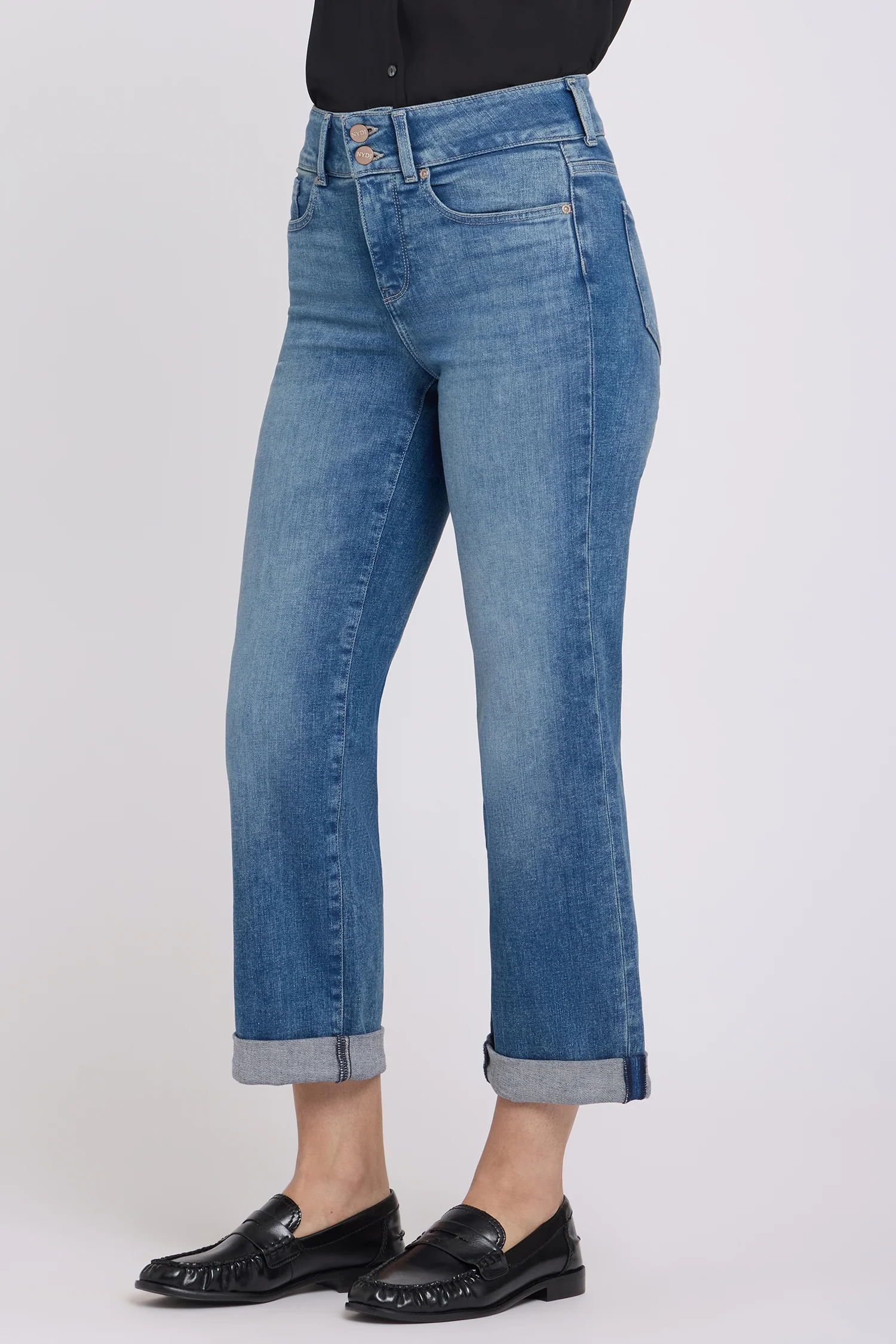 Bailey Relaxed Straight Crop Jeans - Breezy Palms - Image 4