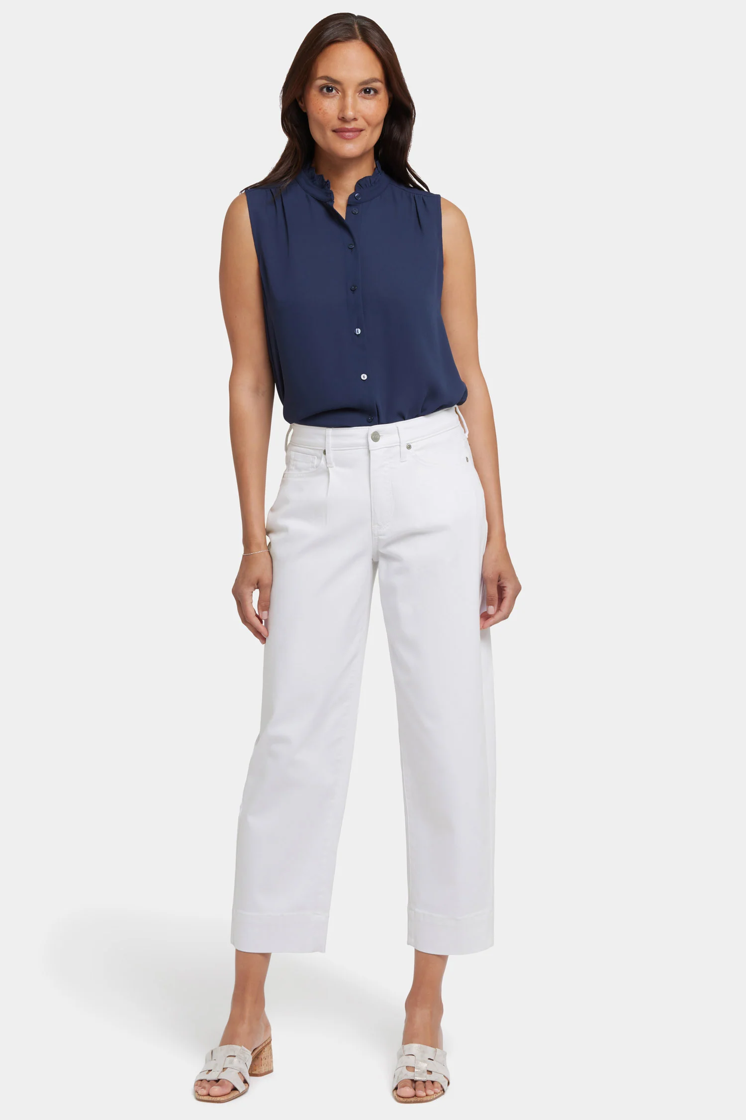Balloon Ankle Jeans - Optic White