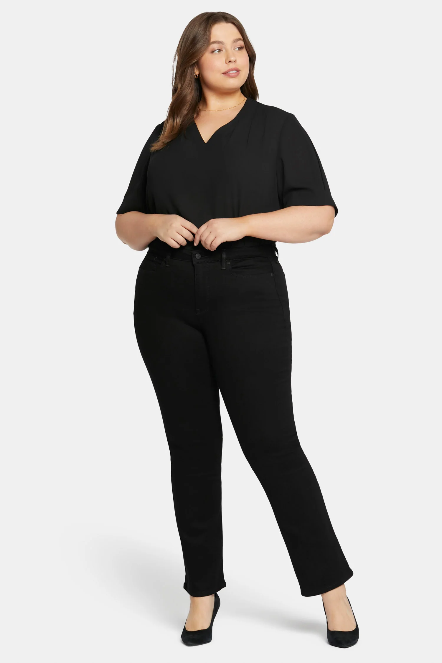 Barbara Bootcut Jeans In Plus Size - Black - Image 4