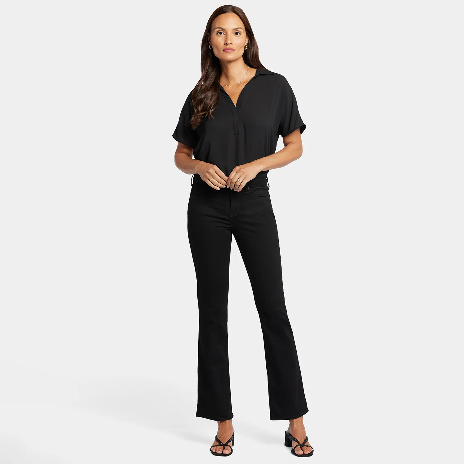 Barbara Bootcut Jeans In Tall - Black - Image 8