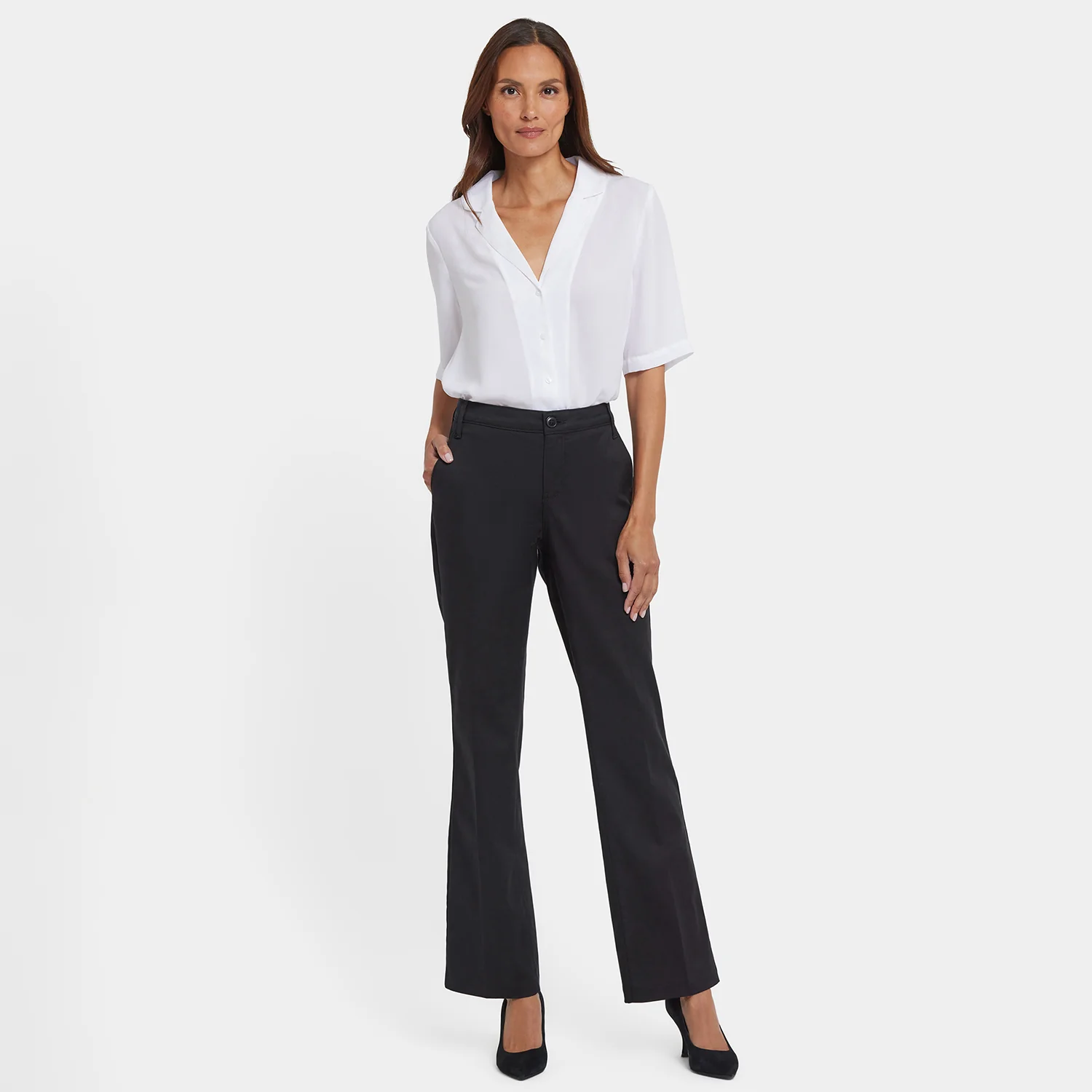 Barbara Bootcut Trouser Pants - Black - Image 6