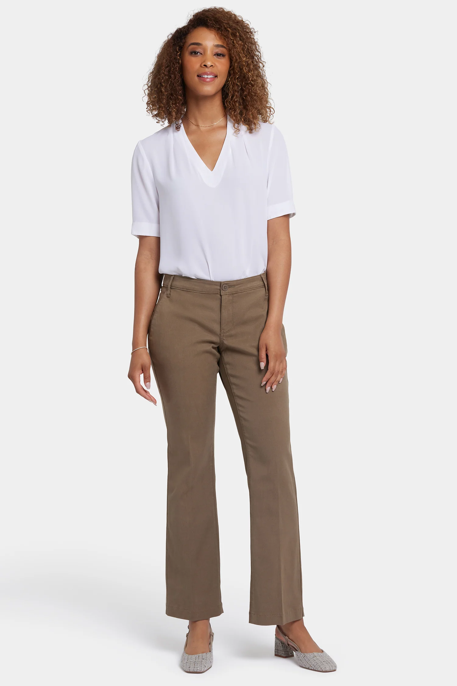 Barbara Bootcut Trouser Pants - Incense - Image 4