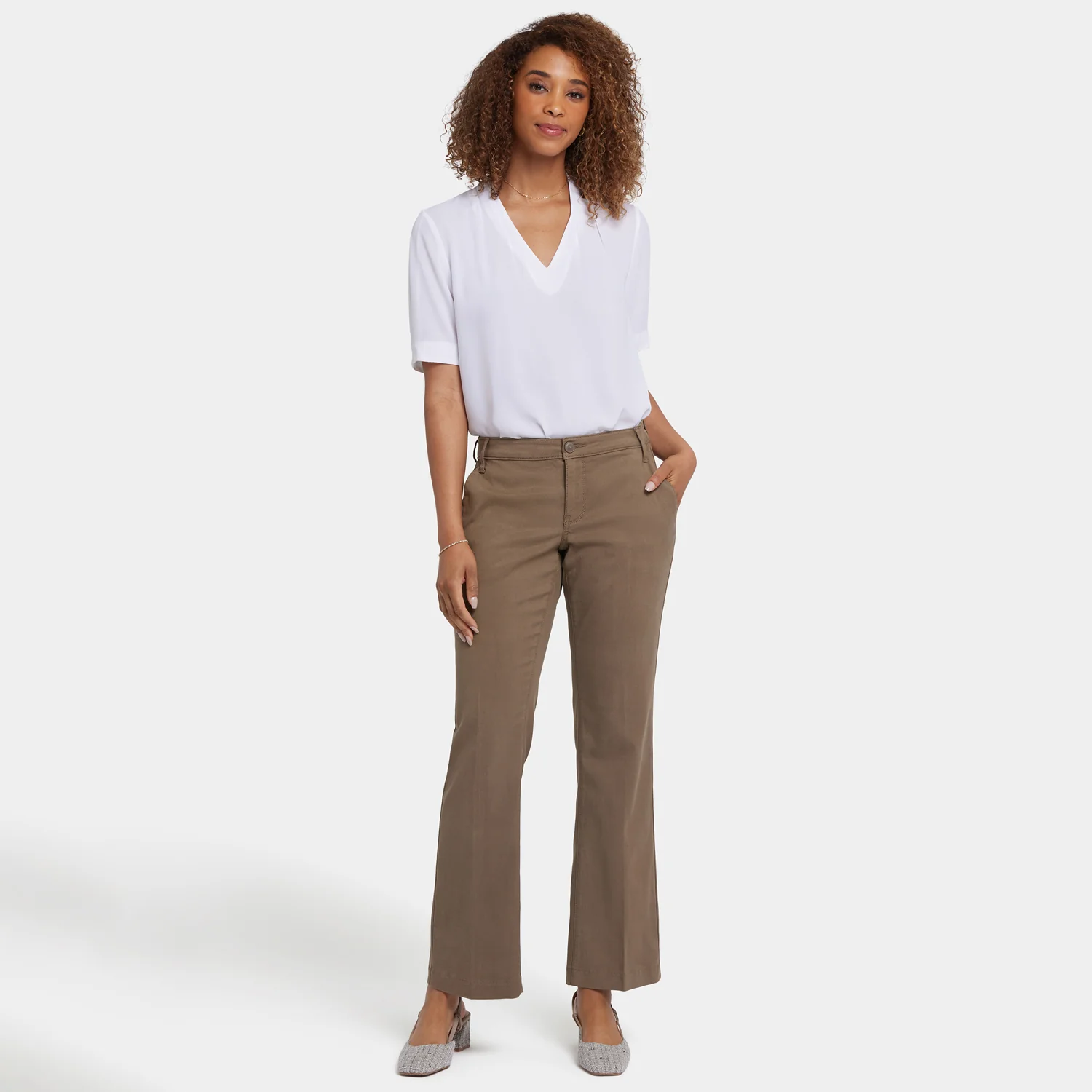 Barbara Bootcut Trouser Pants - Incense - Image 7