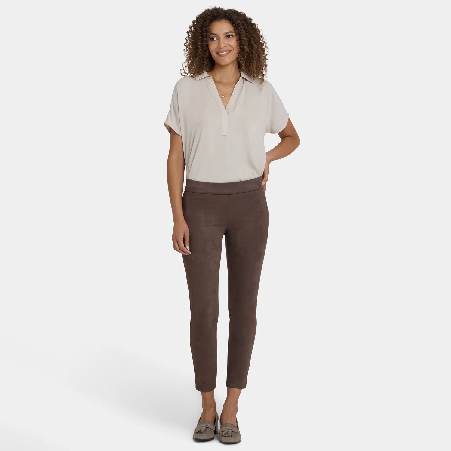 Basic Legging Pants - Coffee Bean - Image 6