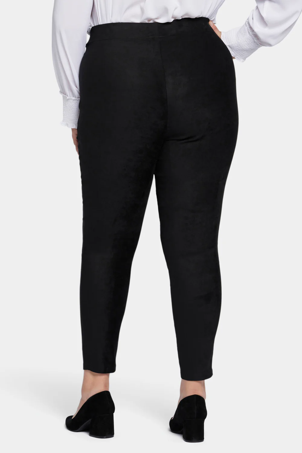 Basic Legging Pants In Plus Size - Black - Image 2