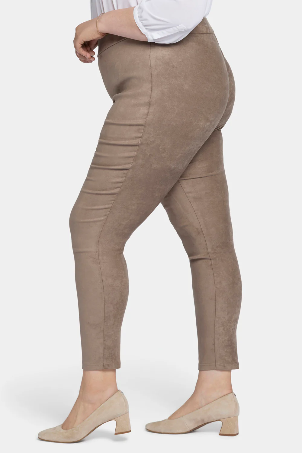 Basic Legging Pants In Plus Size - Saddlewood - Image 3