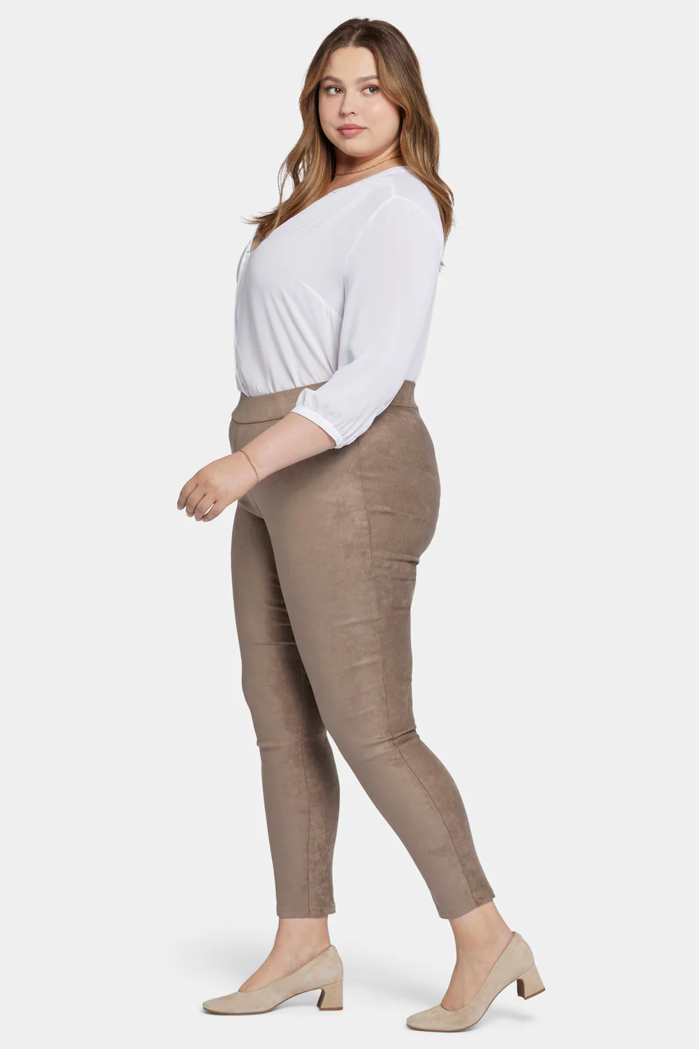 Basic Legging Pants In Plus Size - Saddlewood - Image 5