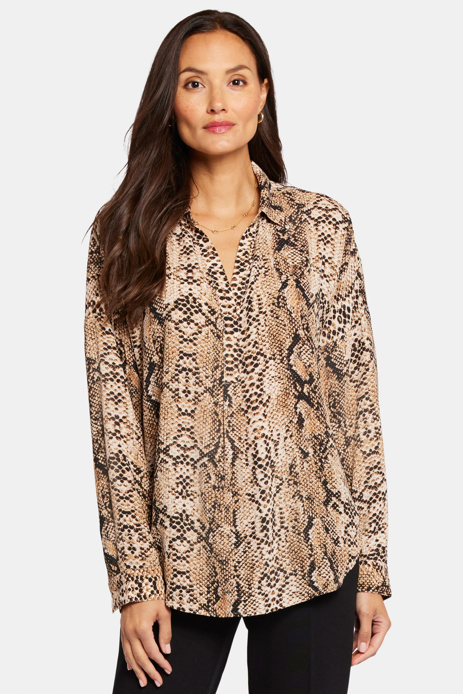 Becky Blouse - Victorian Python Pink Taupe - Image 5