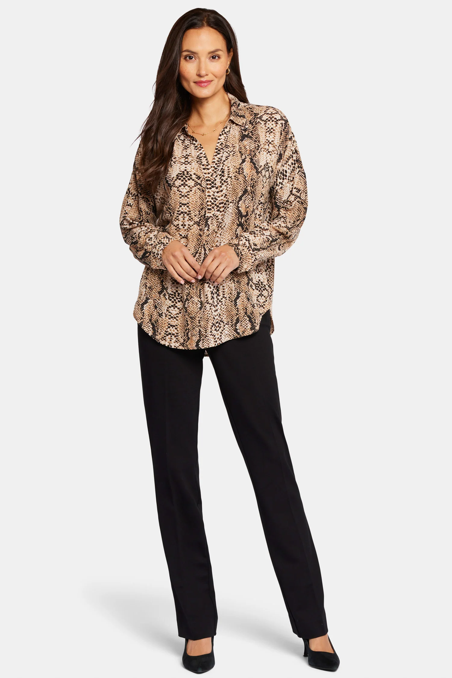Becky Blouse - Victorian Python Pink Taupe - Image 6