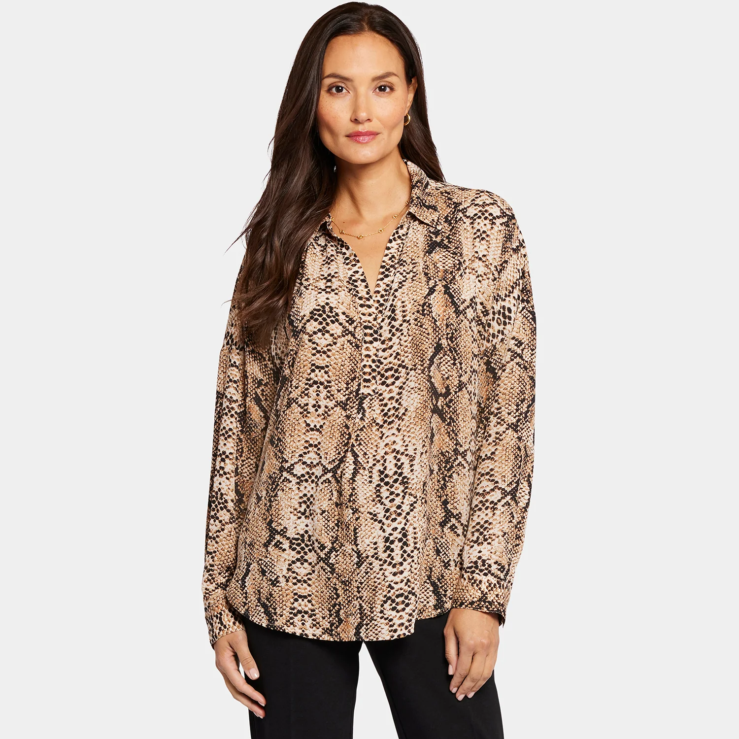 Becky Blouse - Victorian Python Pink Taupe - Image 7