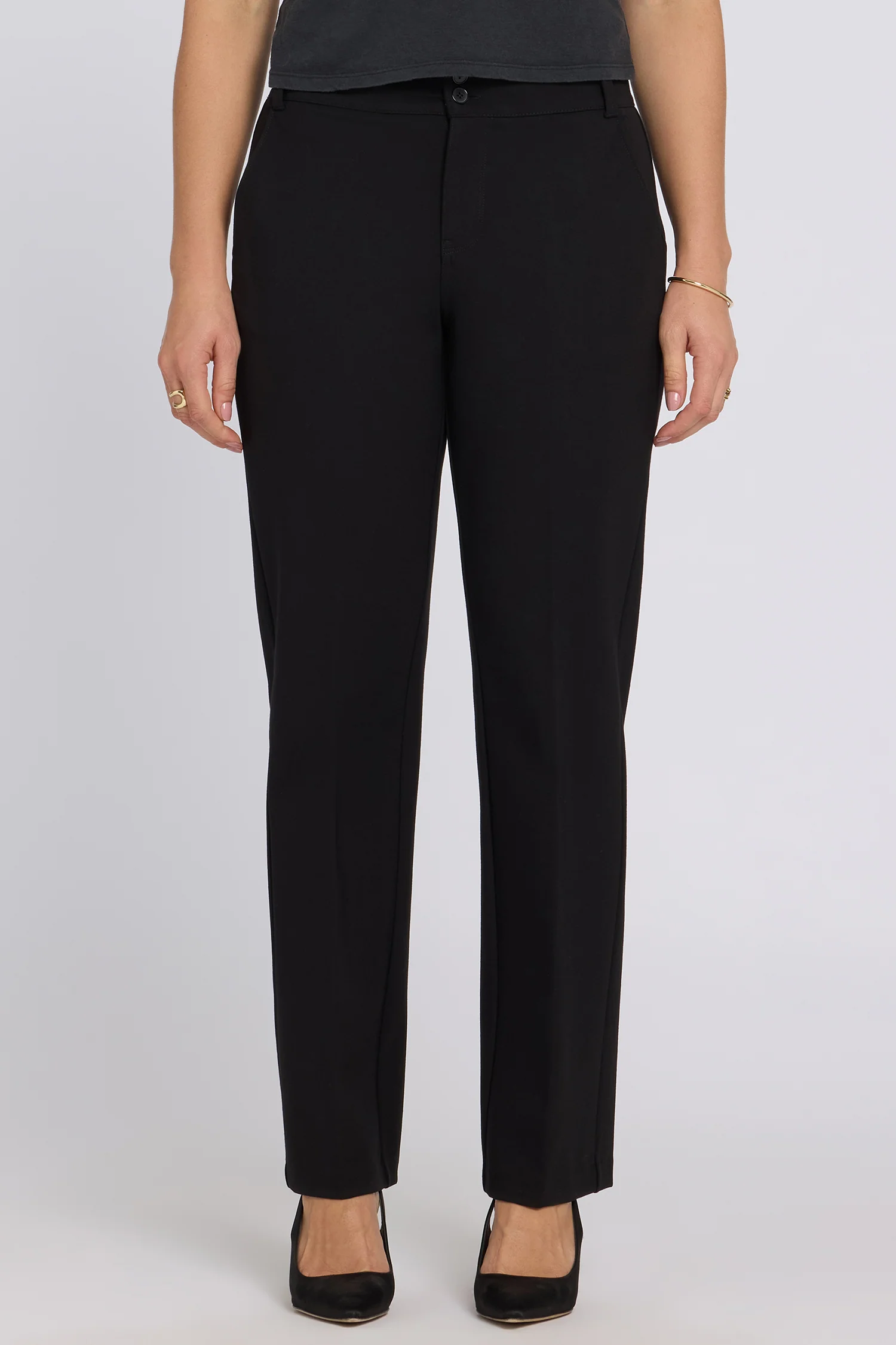 Bella Trouser Pants - Black - Image 5