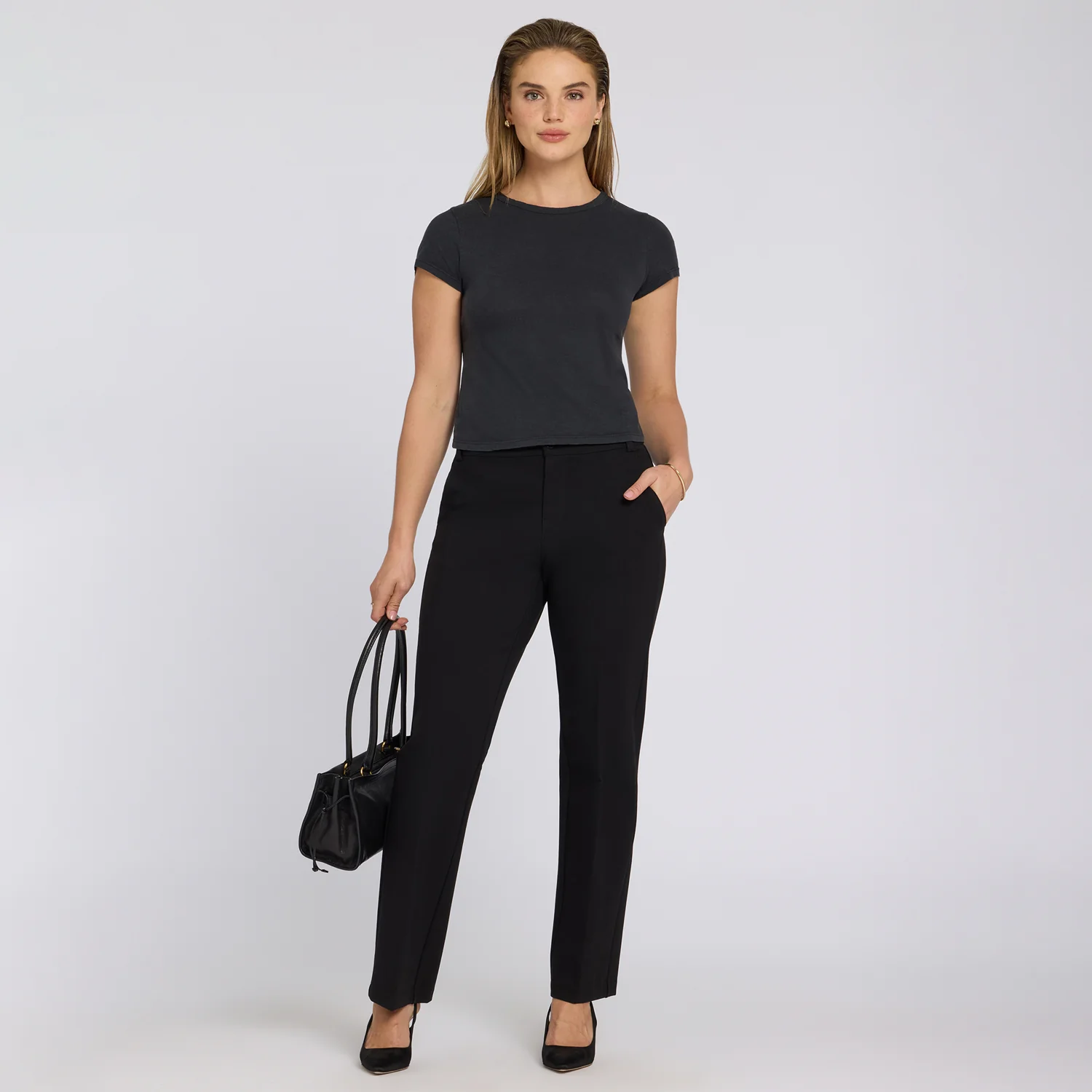 Bella Trouser Pants - Black - Image 7