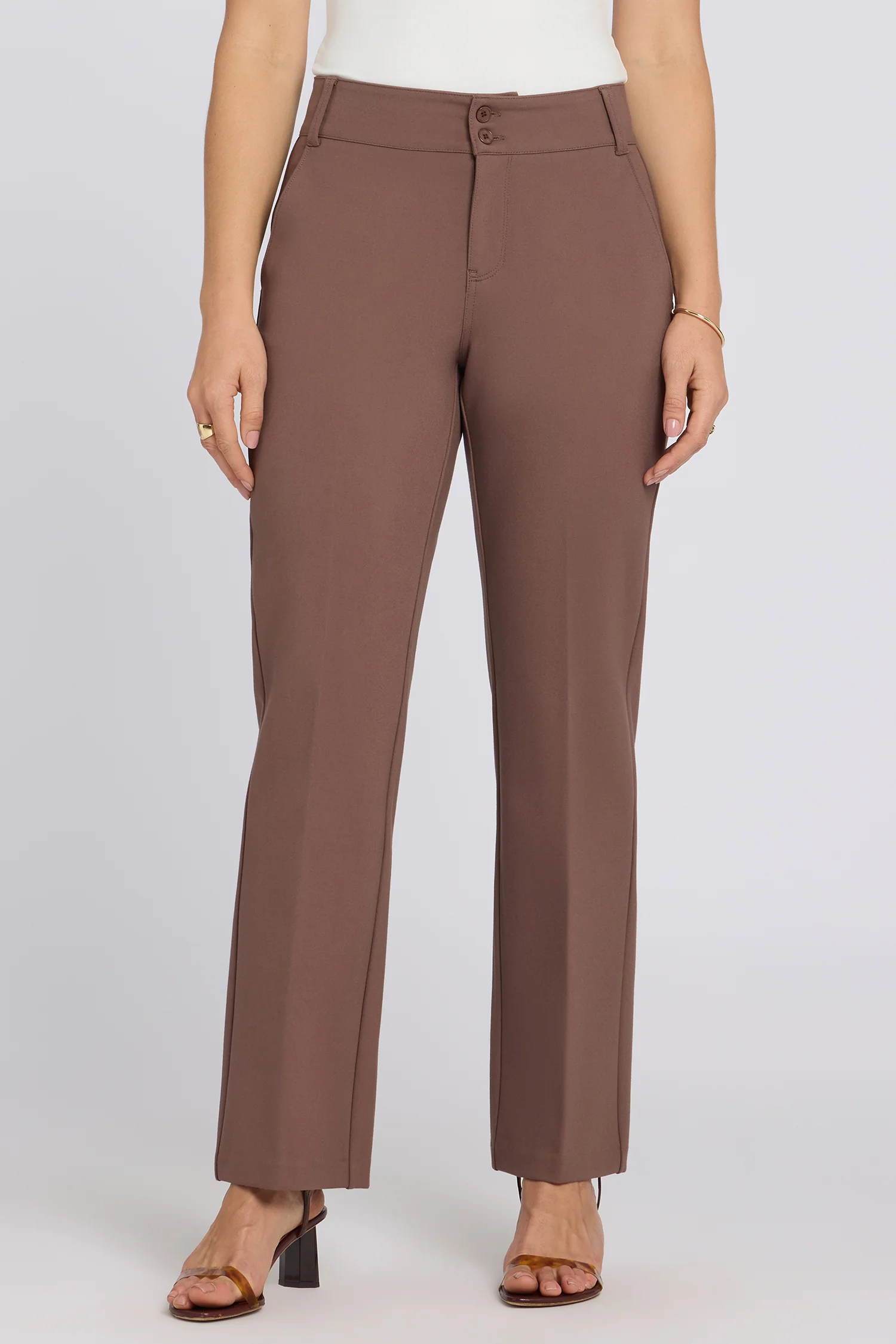 Bella Trouser Pants - Deep Taupe - Image 2