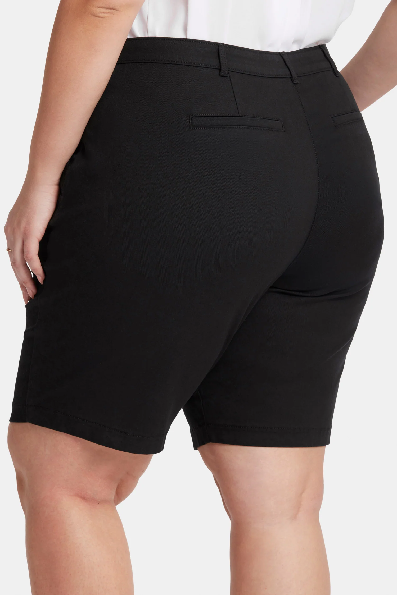 Bermuda Shorts In Plus Size - Black - Image 6