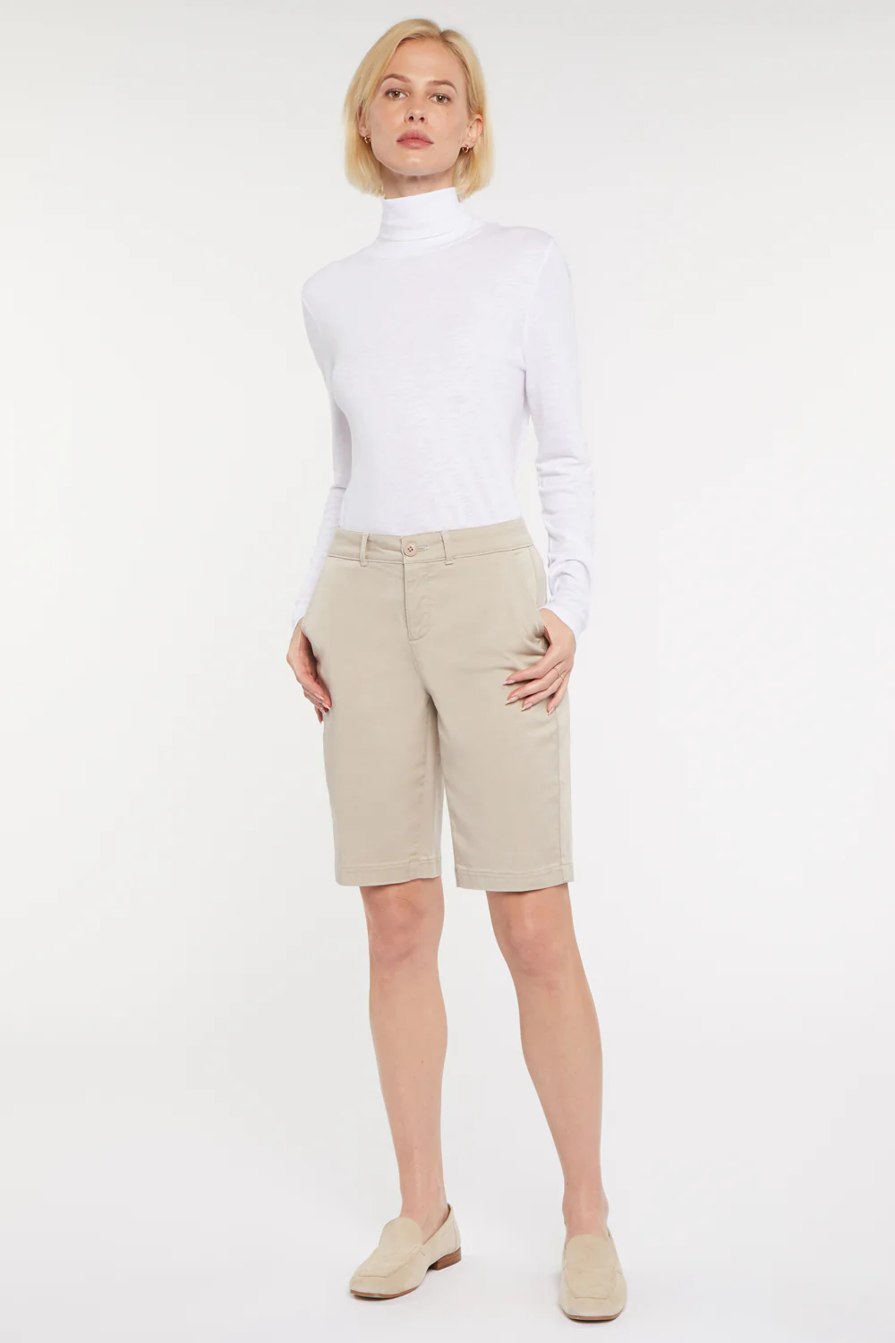 Bermuda Shorts In Petite - Feather - Image 4