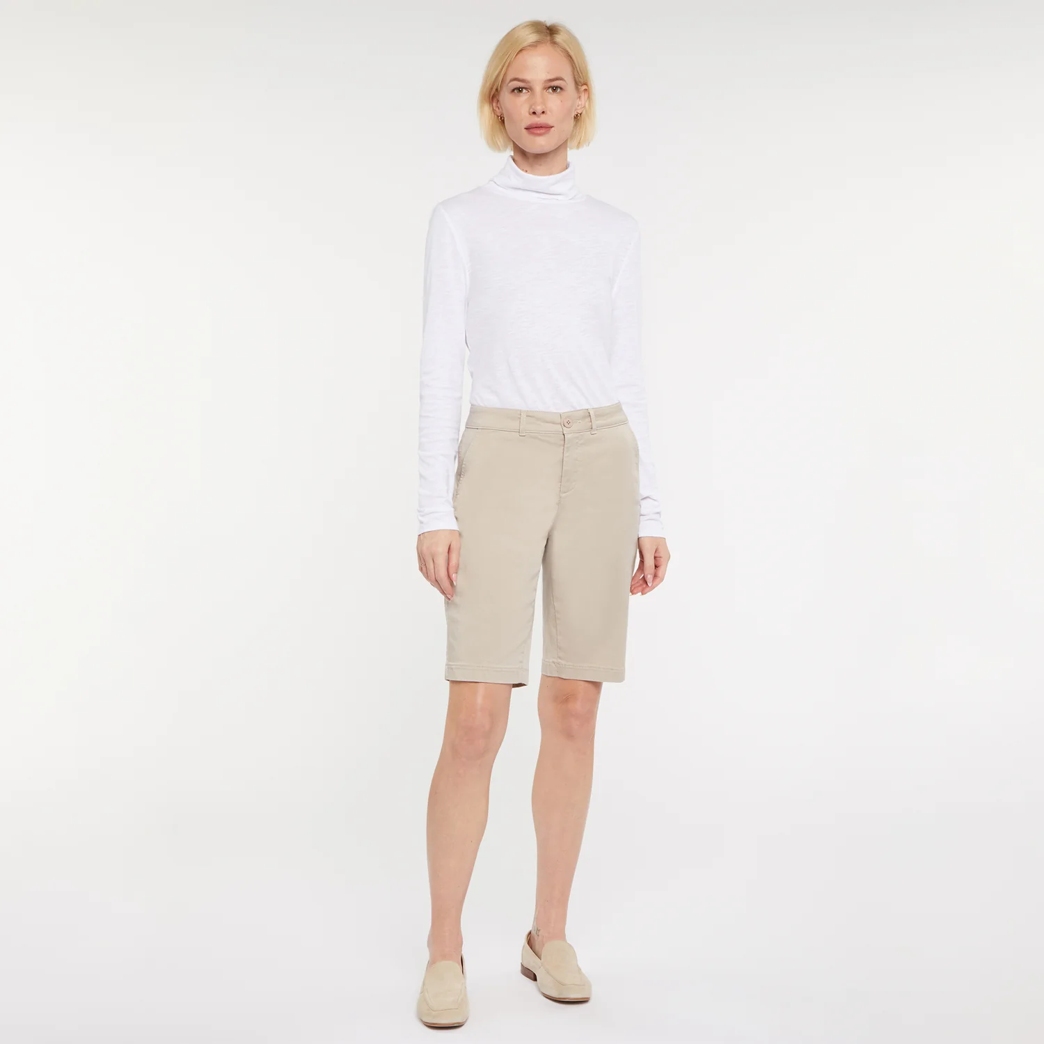 Bermuda Shorts In Petite - Feather - Image 7