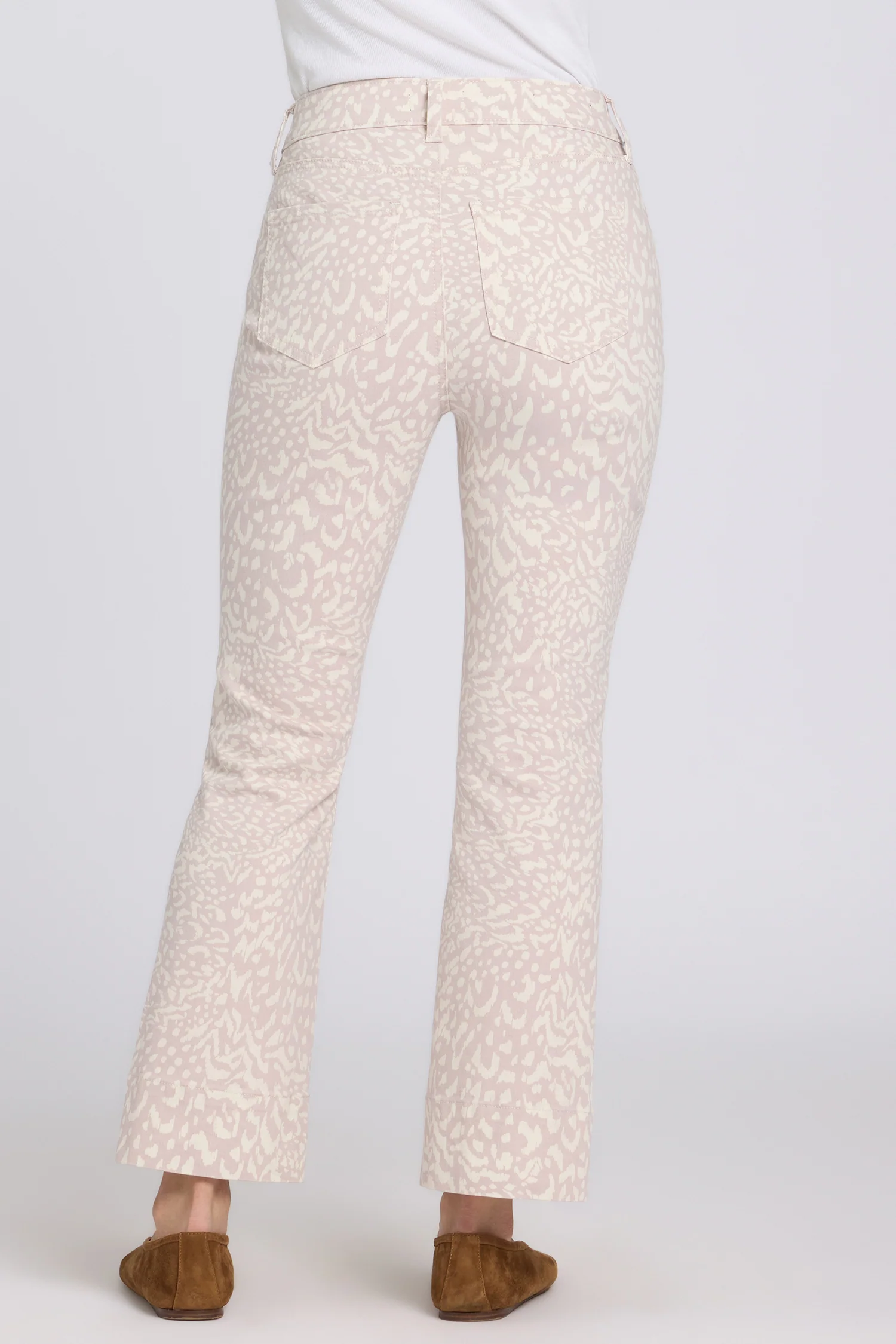Billie Mini Bootcut Ankle Jeans - Snow Leopard - Image 3