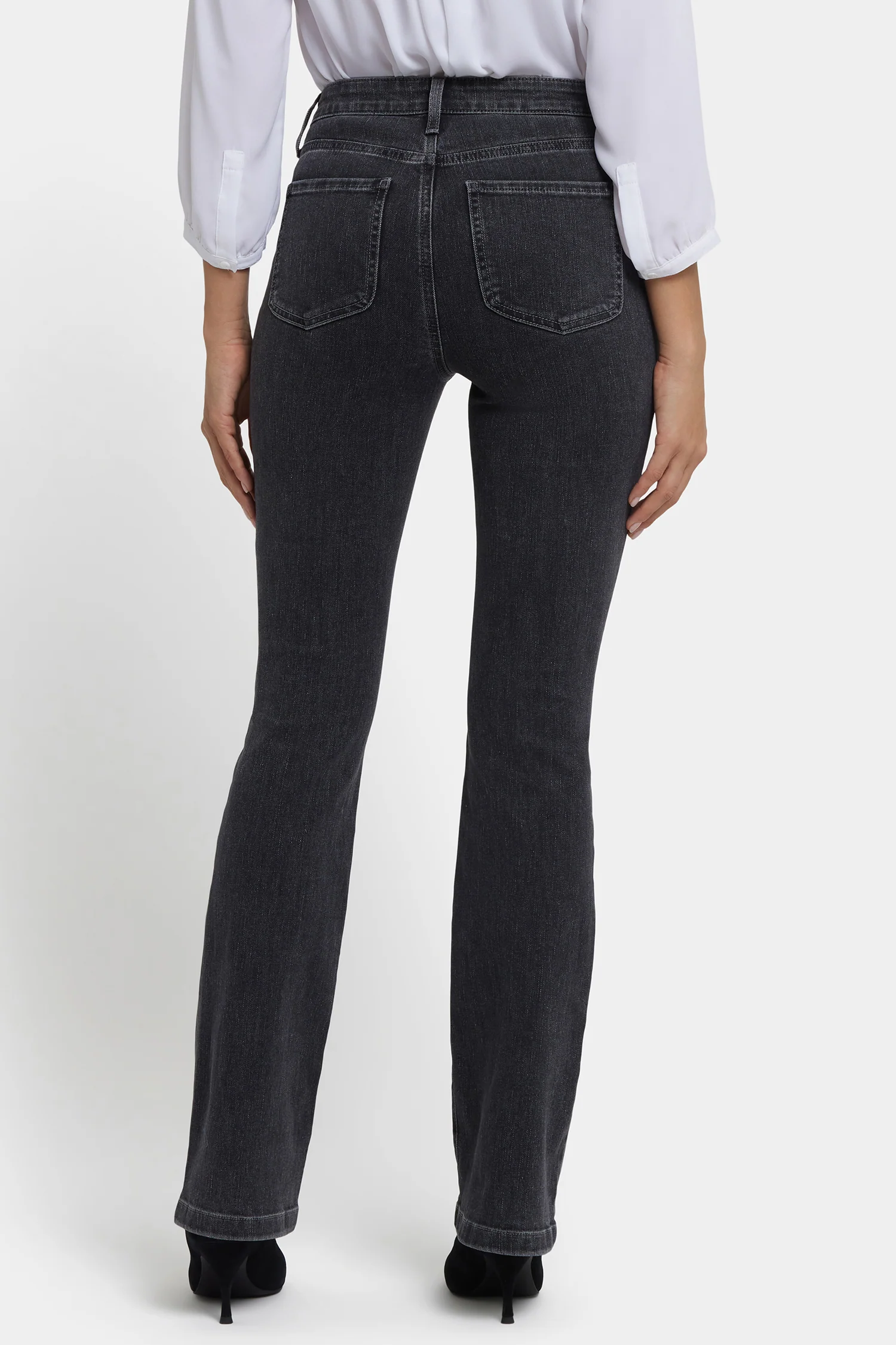 Billie Mini Bootcut Jeans In Petite - Slate Stone - Image 3