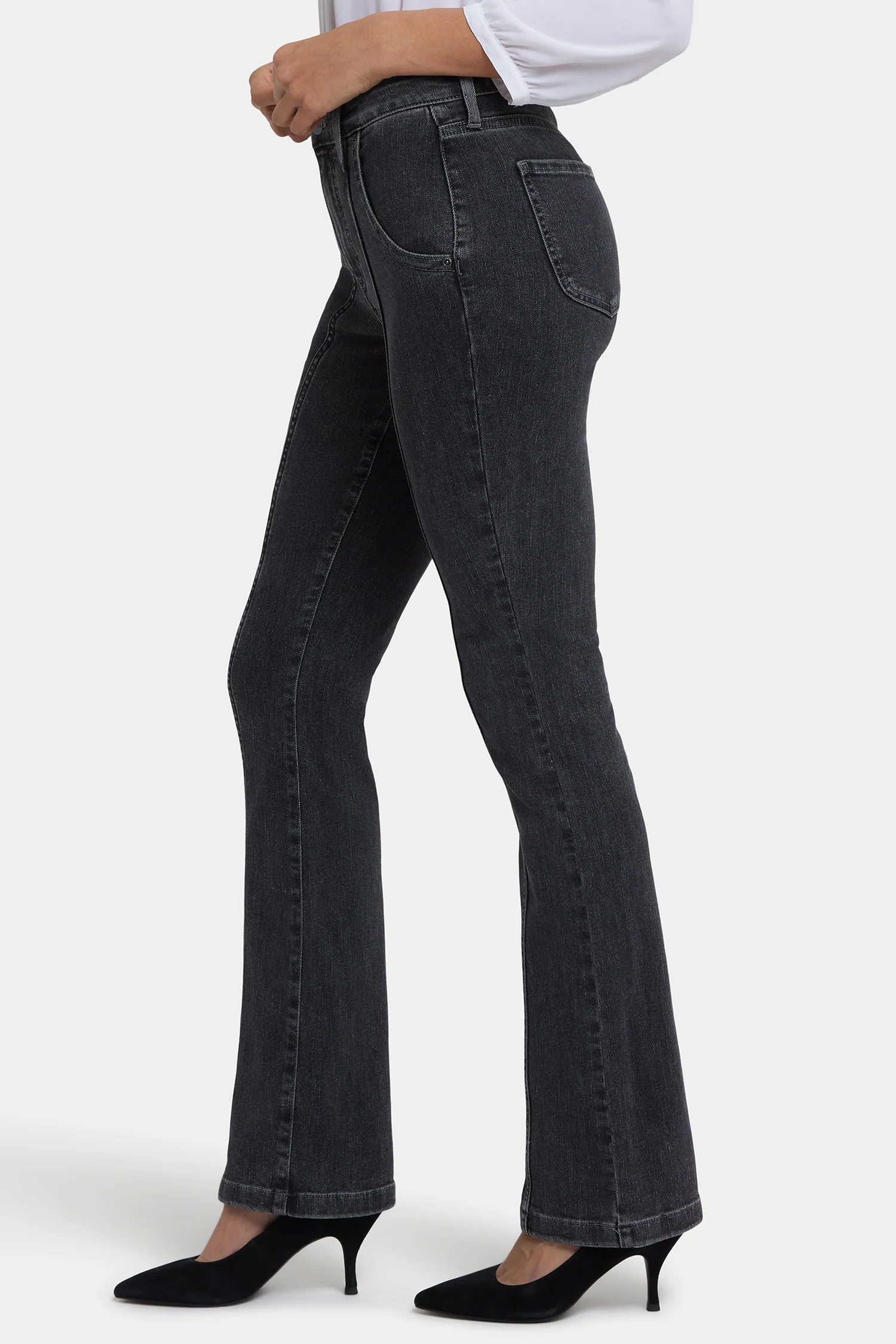 Billie Mini Bootcut Jeans In Petite - Slate Stone - Image 4