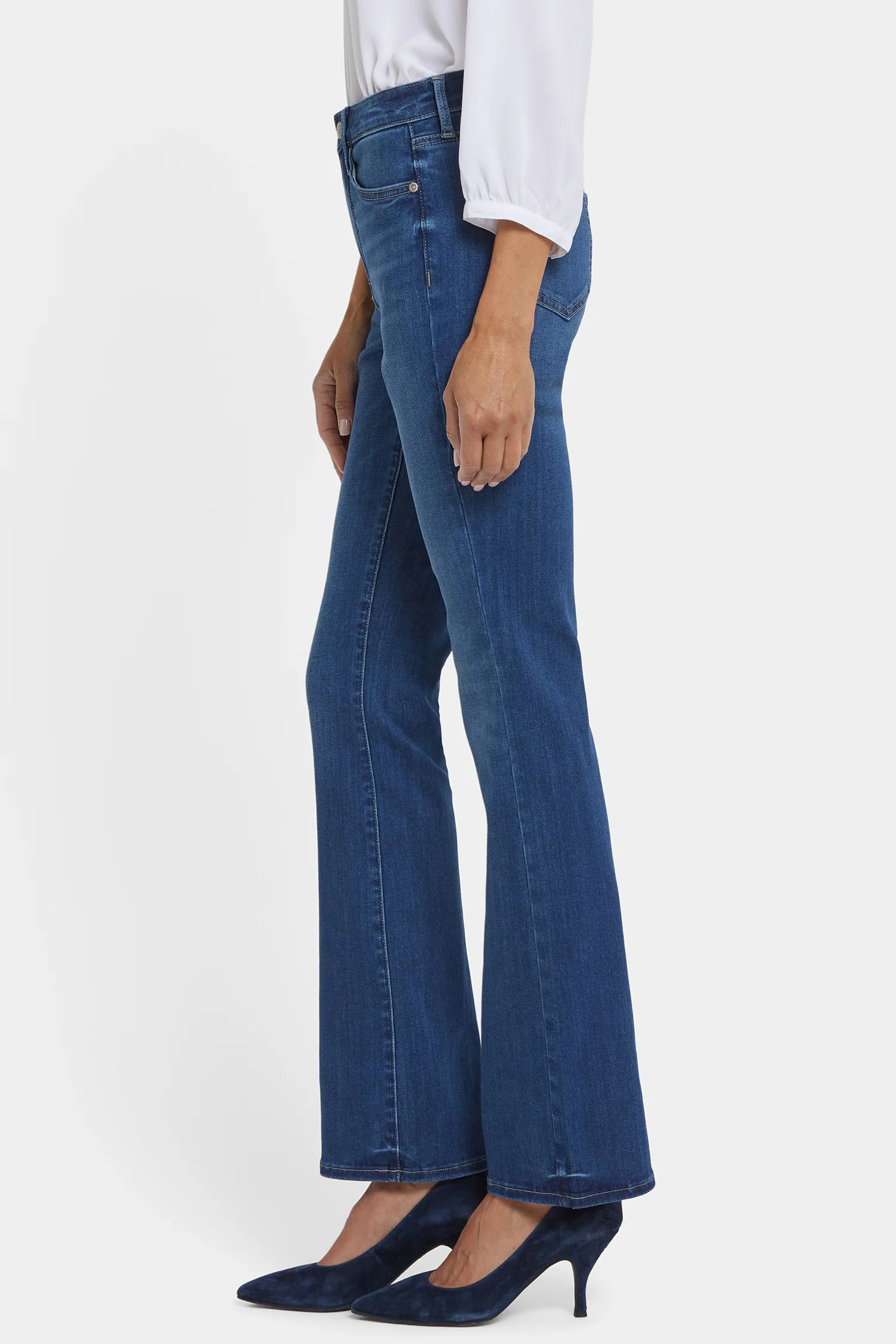 Billie Mini Bootcut Jeans In Petite - Vintage Lapis - Image 3