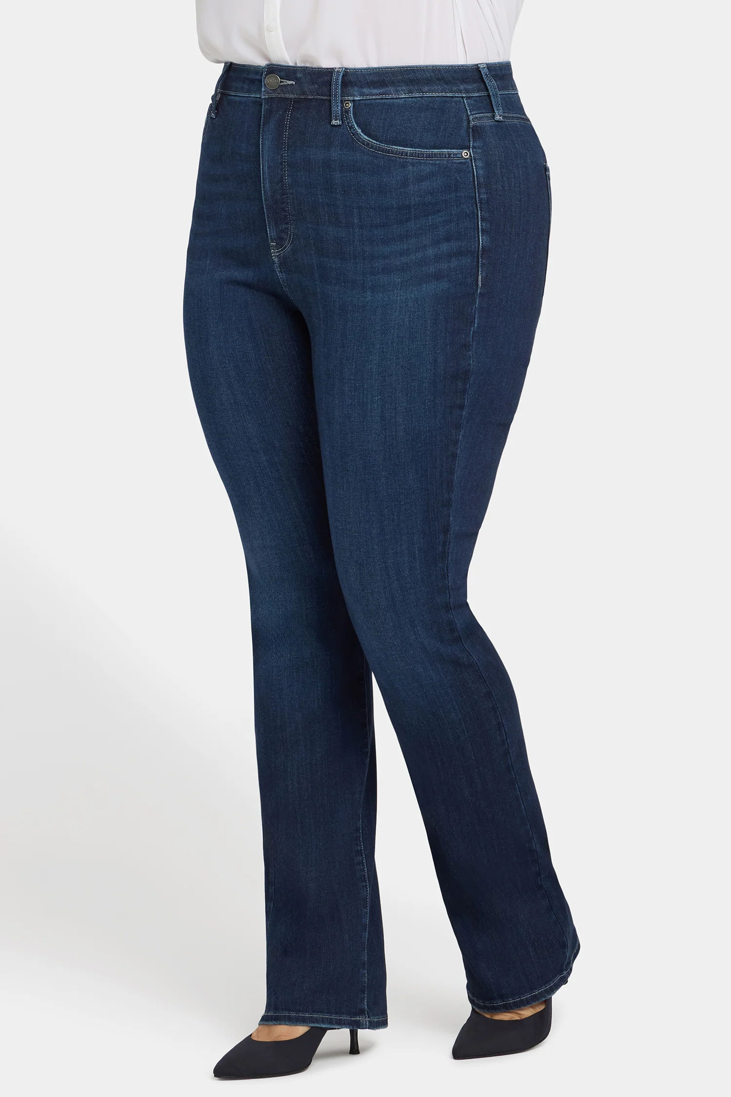 Billie Mini Bootcut Jeans In Plus Size - Ink Skyline - Image 3