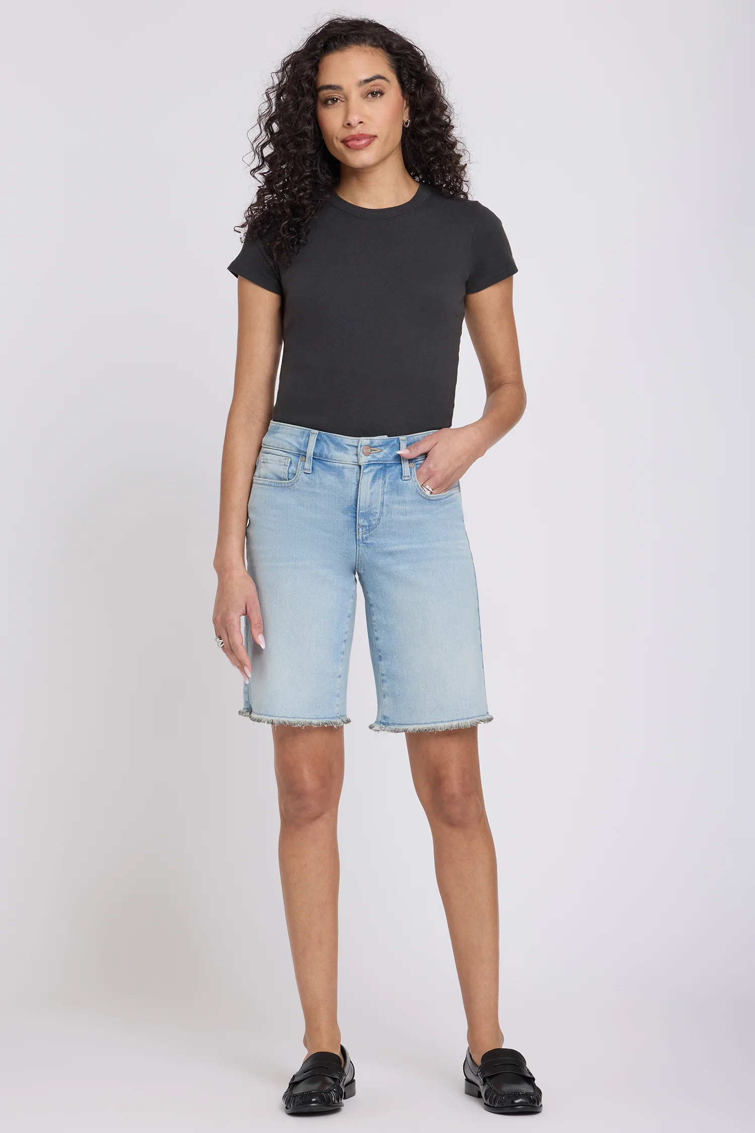 Boyfriend Denim Shorts - Keys View