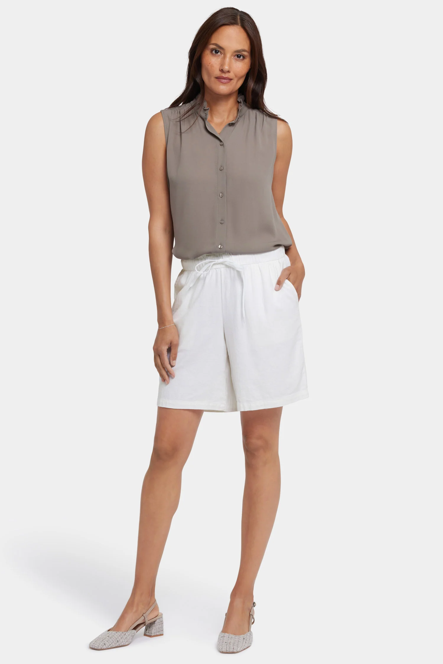 Breezy Bermuda Shorts - White - Image 5