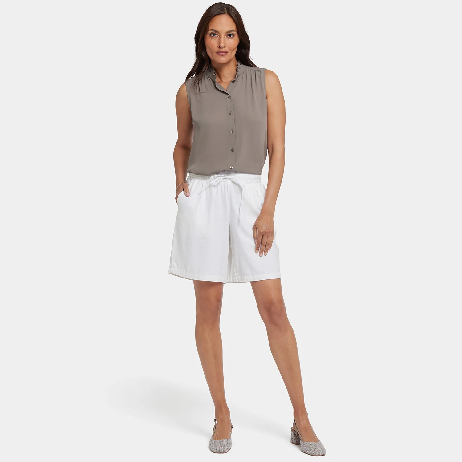 Breezy Bermuda Shorts - White - Image 7