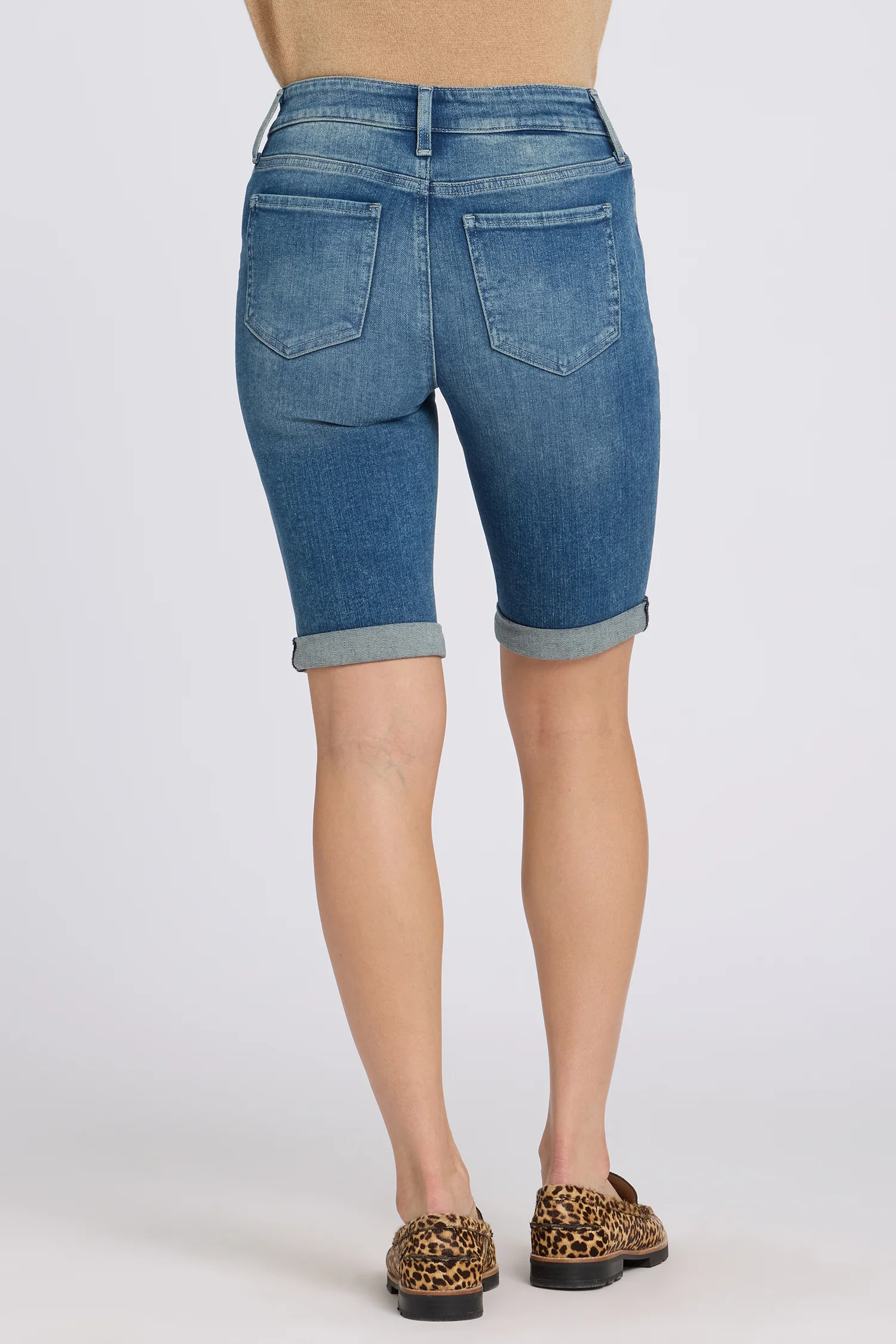 Briella 11 Inch Denim Shorts - Breezy Palms - Image 6