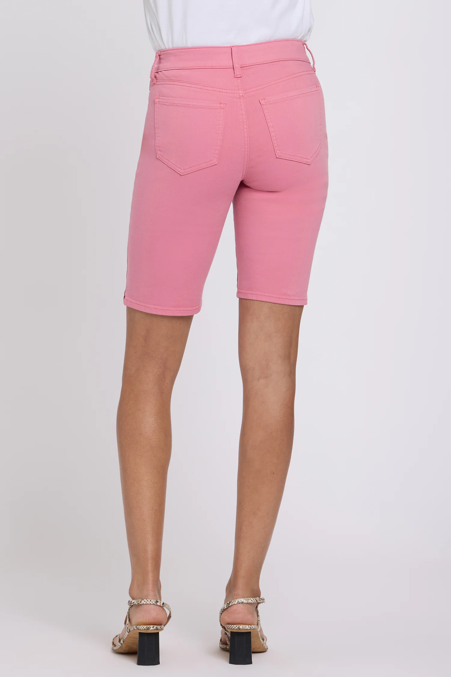 Briella 11 Inch Denim Shorts - Desert Rose - Image 3