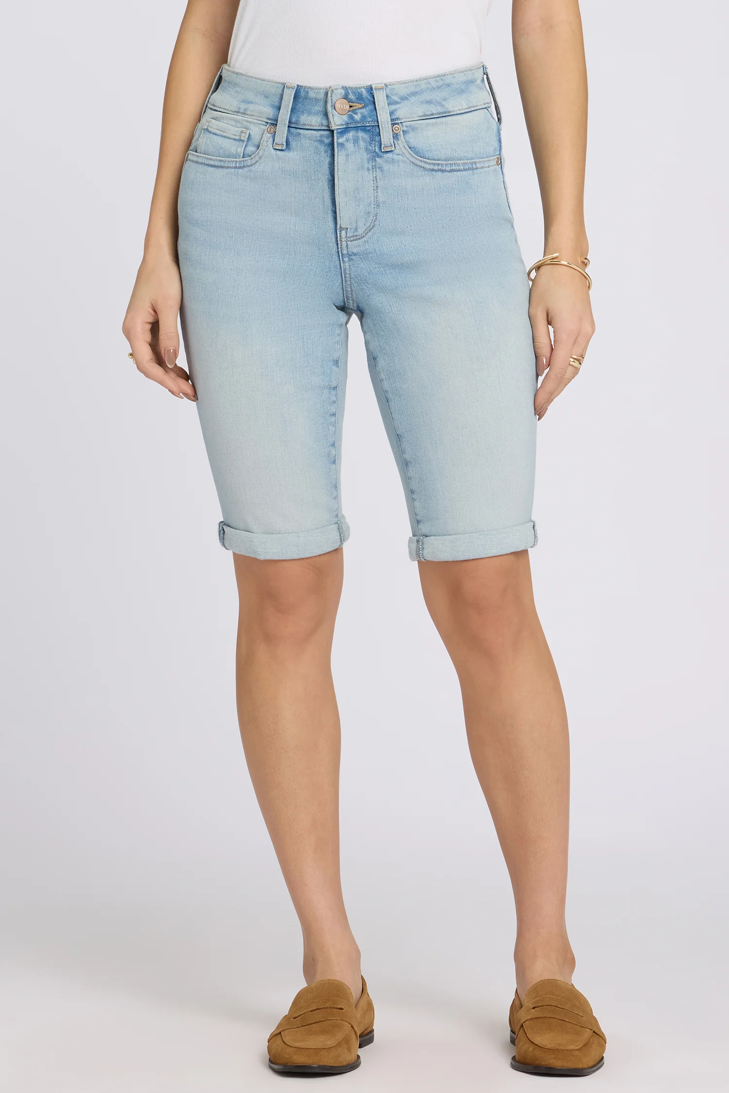 Briella 11 Inch Denim Shorts - Keys View - Image 4